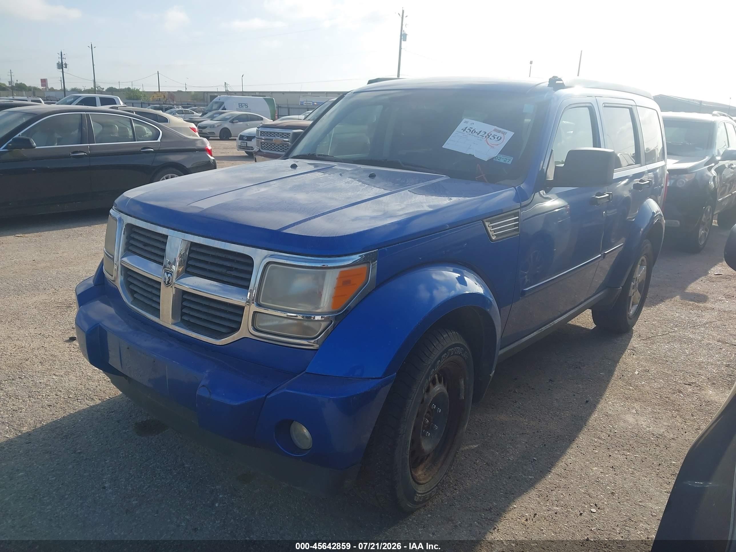 2007 Dodge Nitro Slt/rt Blue vin: 1D8GU58K67W552018