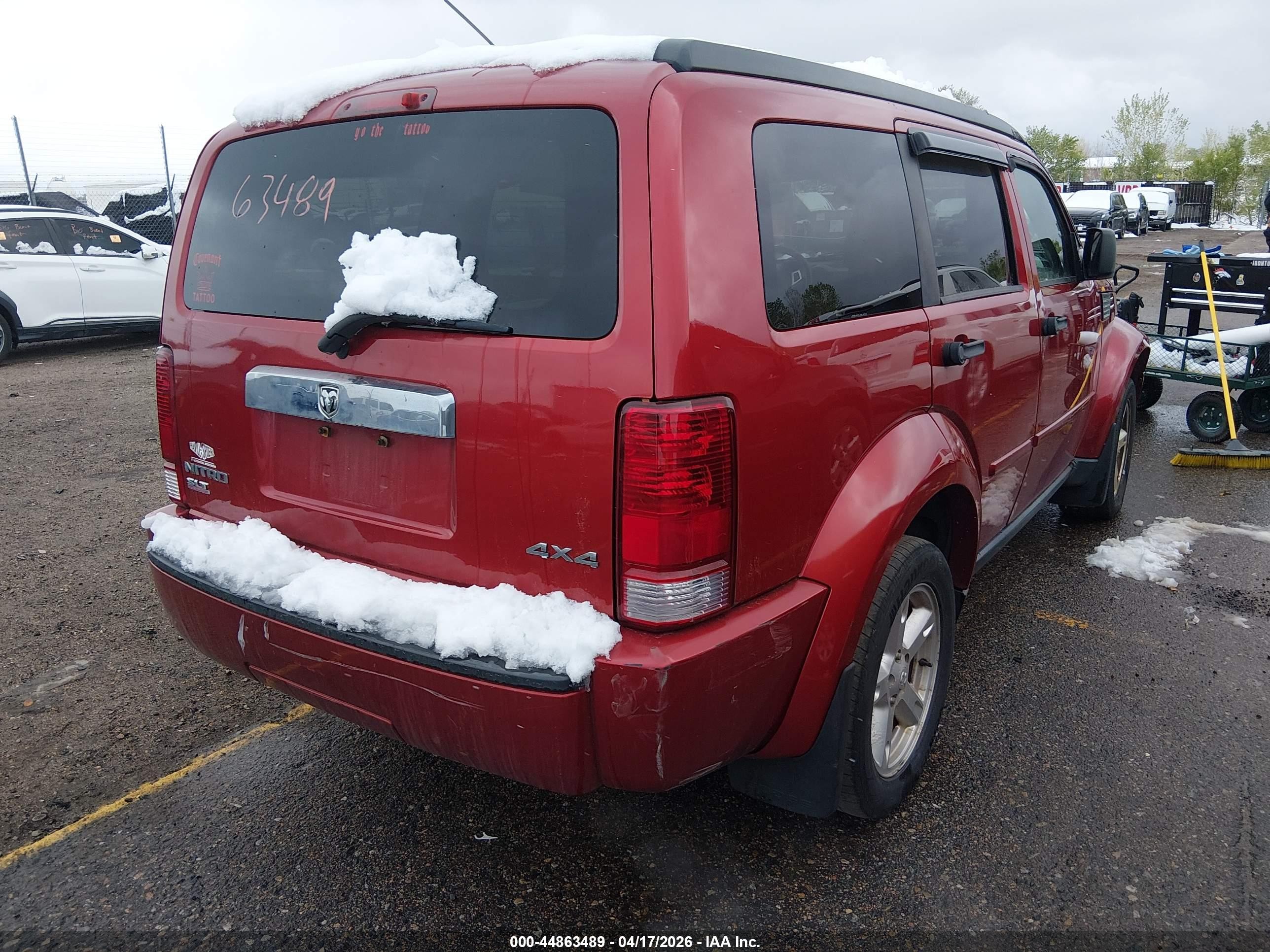 2007 Dodge Nitro Slt/rt Red vin: 1D8GU58K67W583608