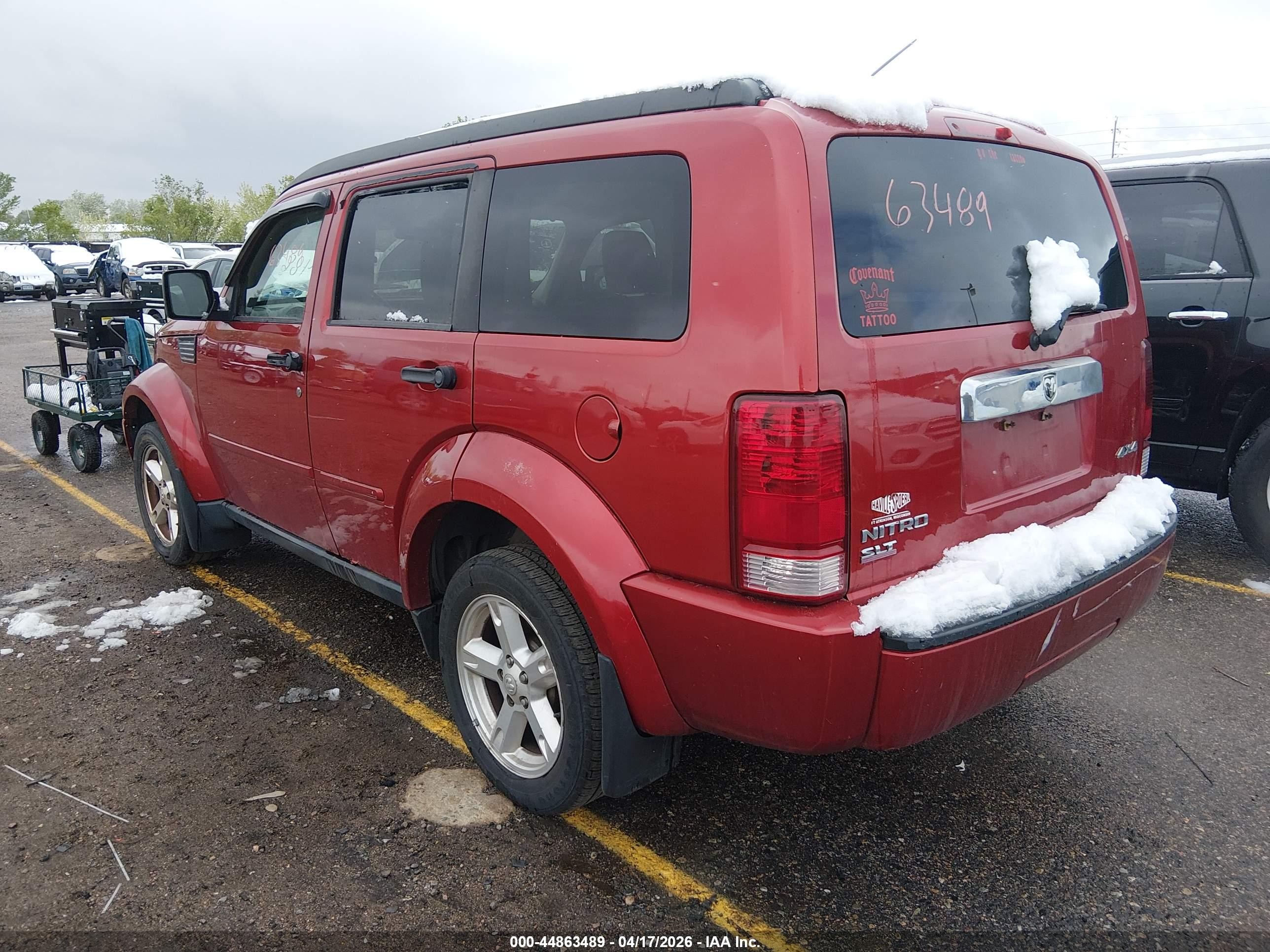 2007 Dodge Nitro Slt/rt Red vin: 1D8GU58K67W583608