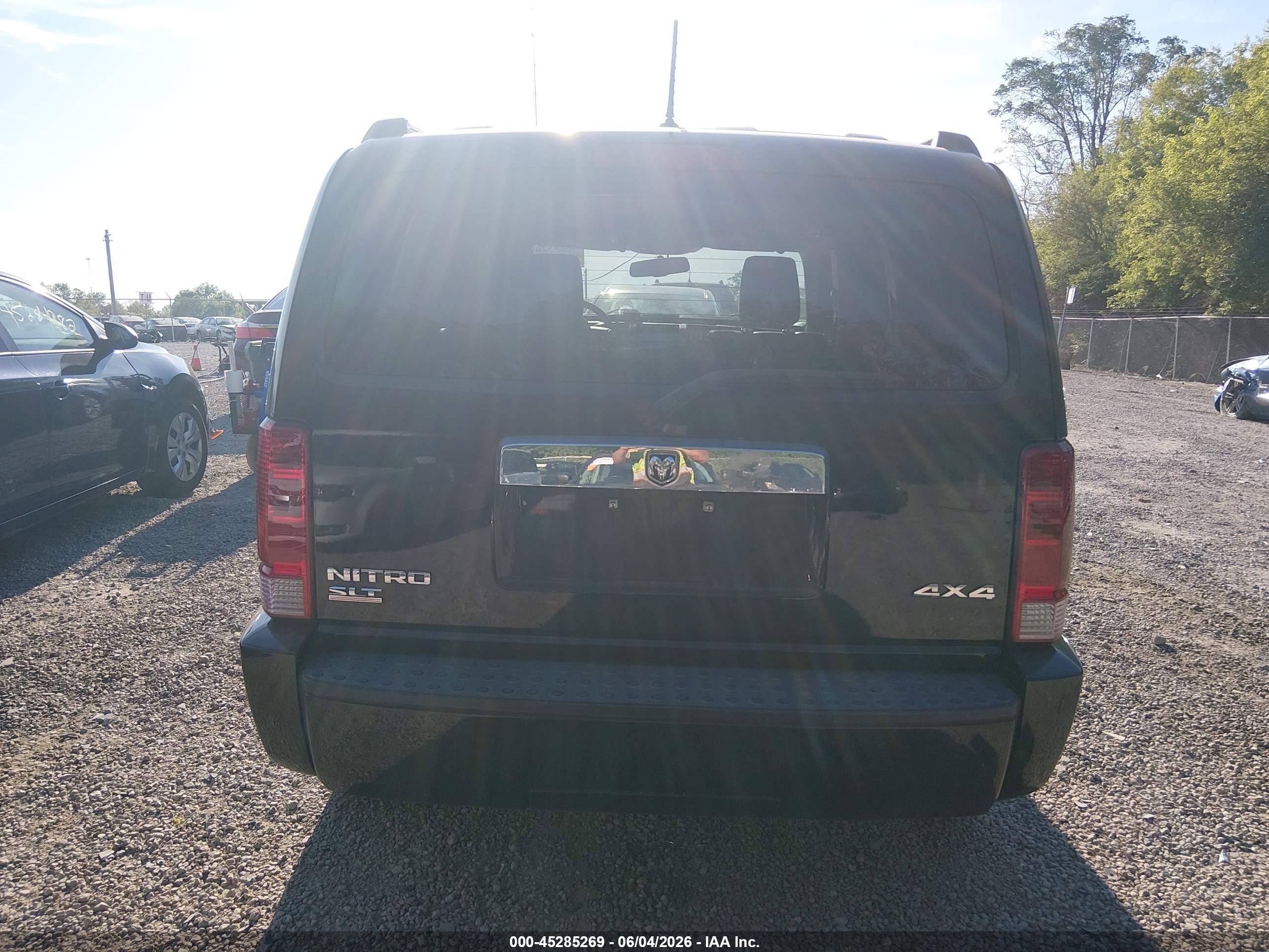 2007 Dodge Nitro Slt/rt Black vin: 1D8GU58K67W669338