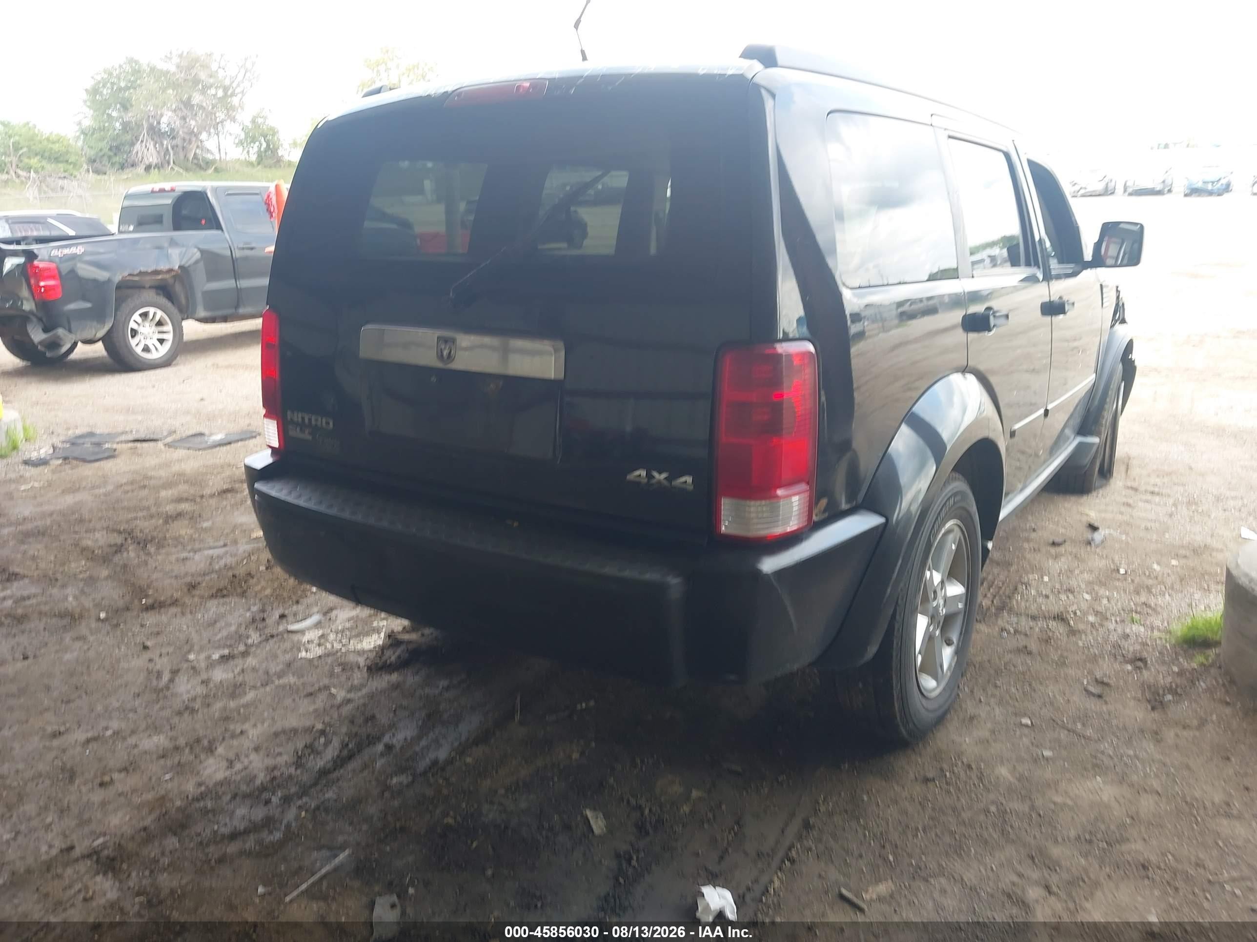 2007 Dodge Nitro Slt/rt Black vin: 1D8GU58K87W570097