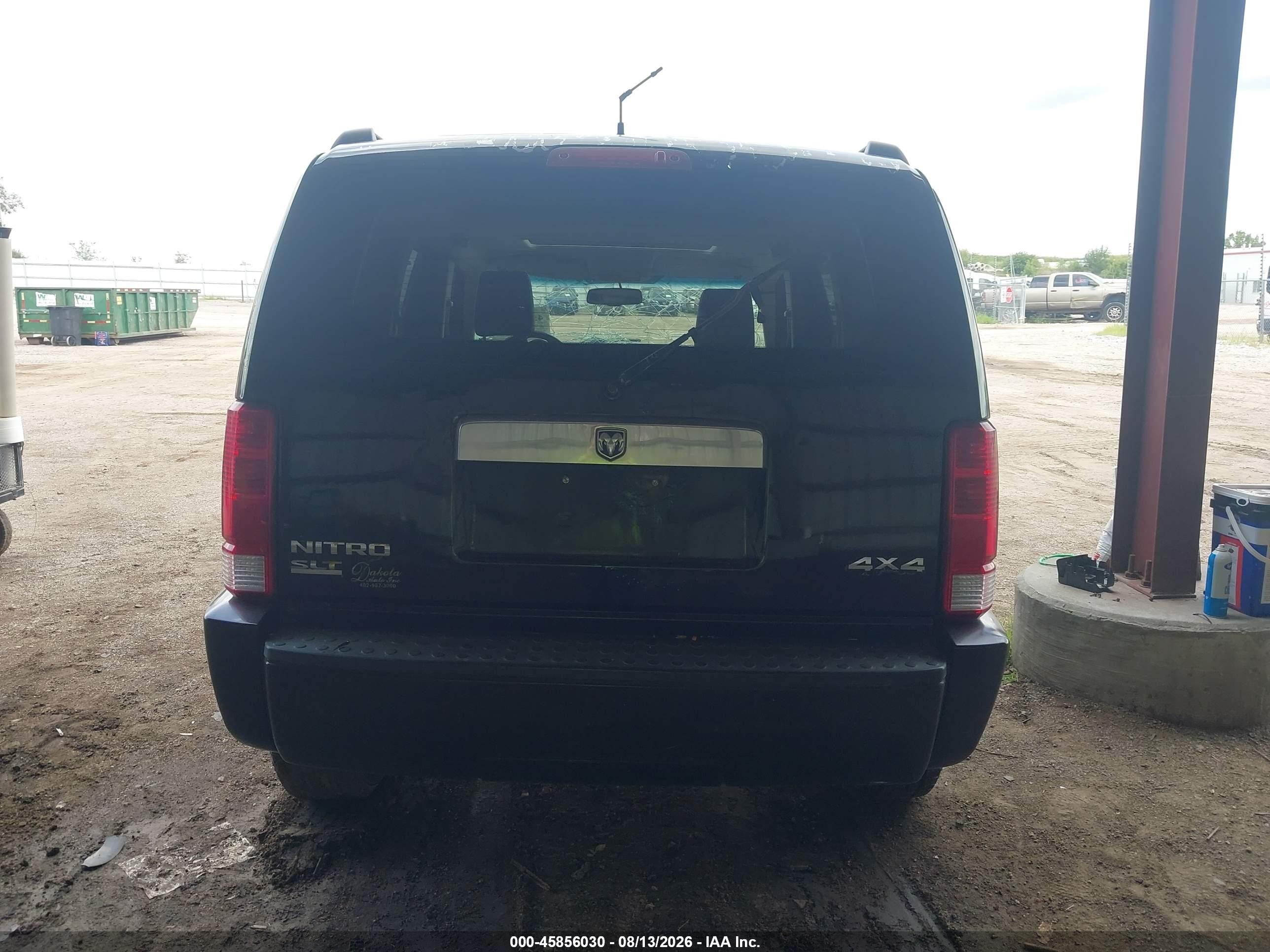 2007 Dodge Nitro Slt/rt Black vin: 1D8GU58K87W570097