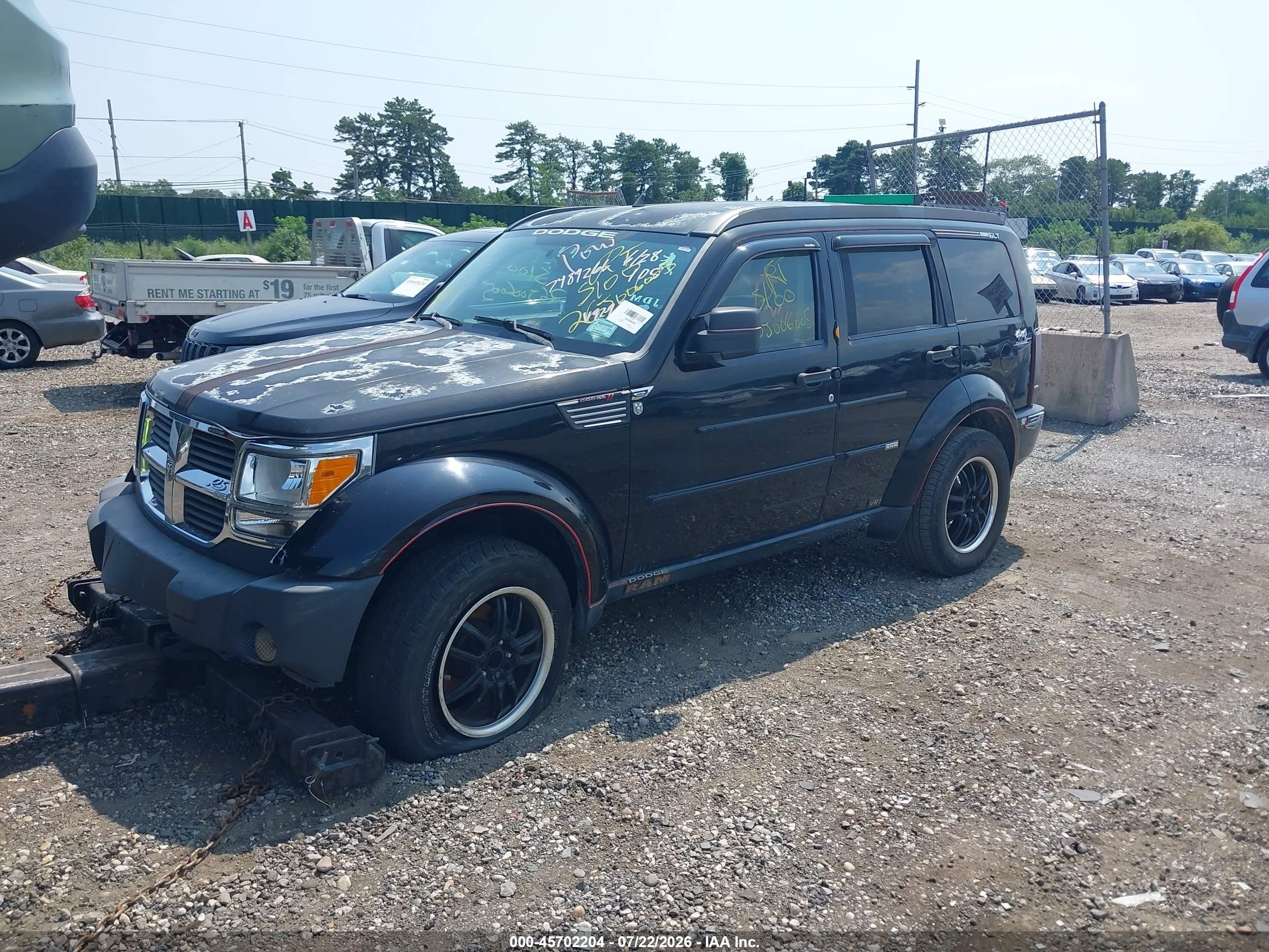 2007 Dodge Nitro Slt/rt Black vin: 1D8GU58KX7W549297