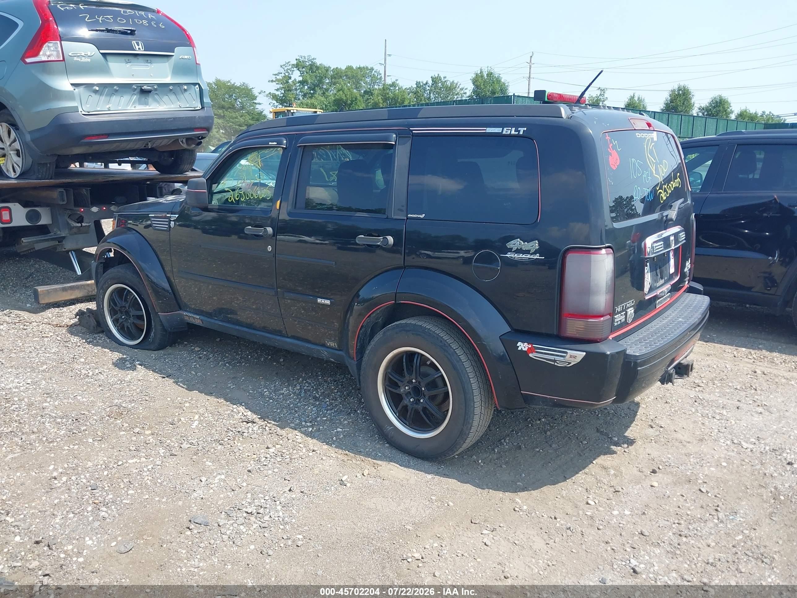 2007 Dodge Nitro Slt/rt Black vin: 1D8GU58KX7W549297