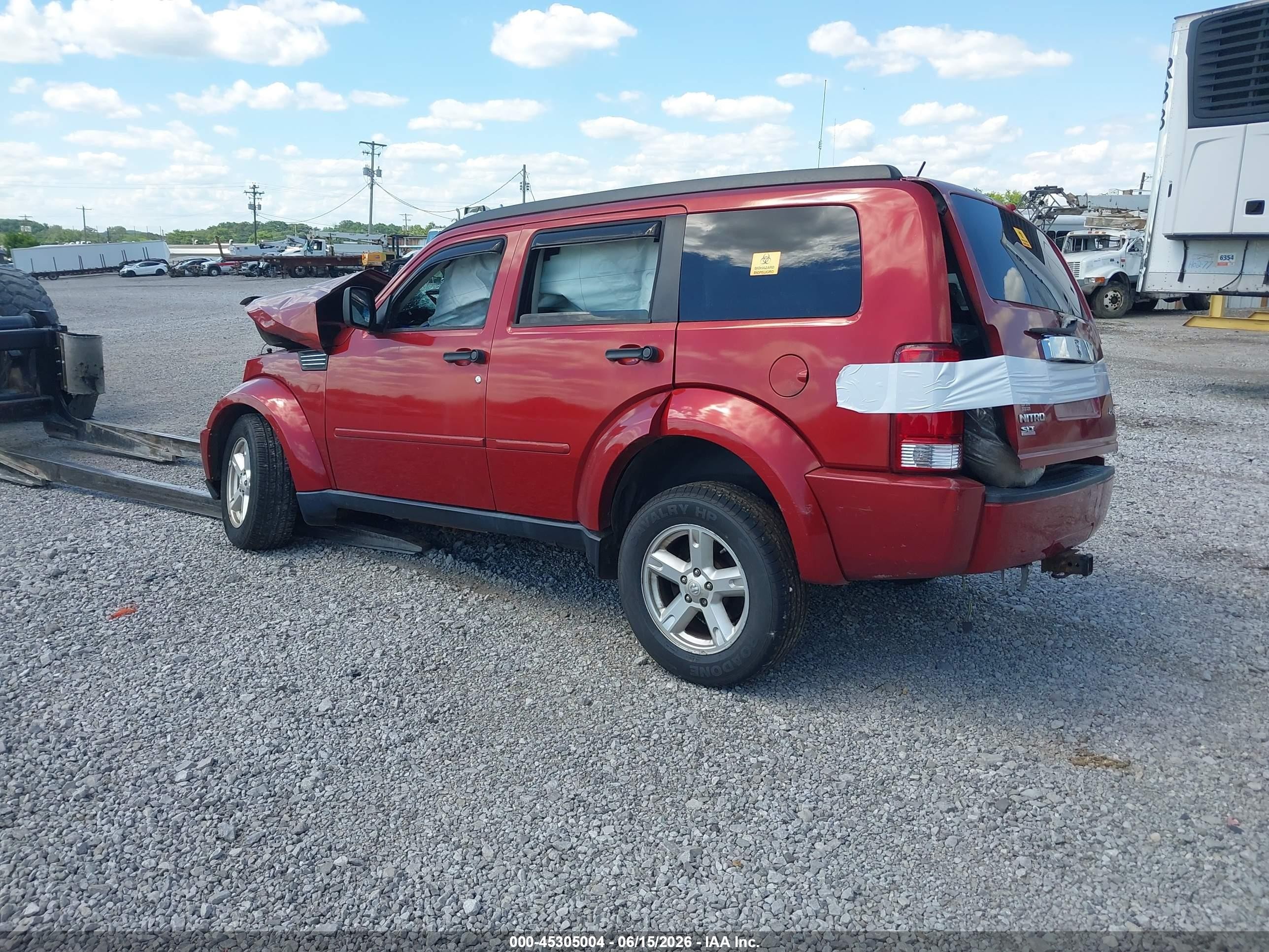 2007 Dodge Nitro Slt/rt Темно-бордовый vin: 1D8GU58KX7W565094