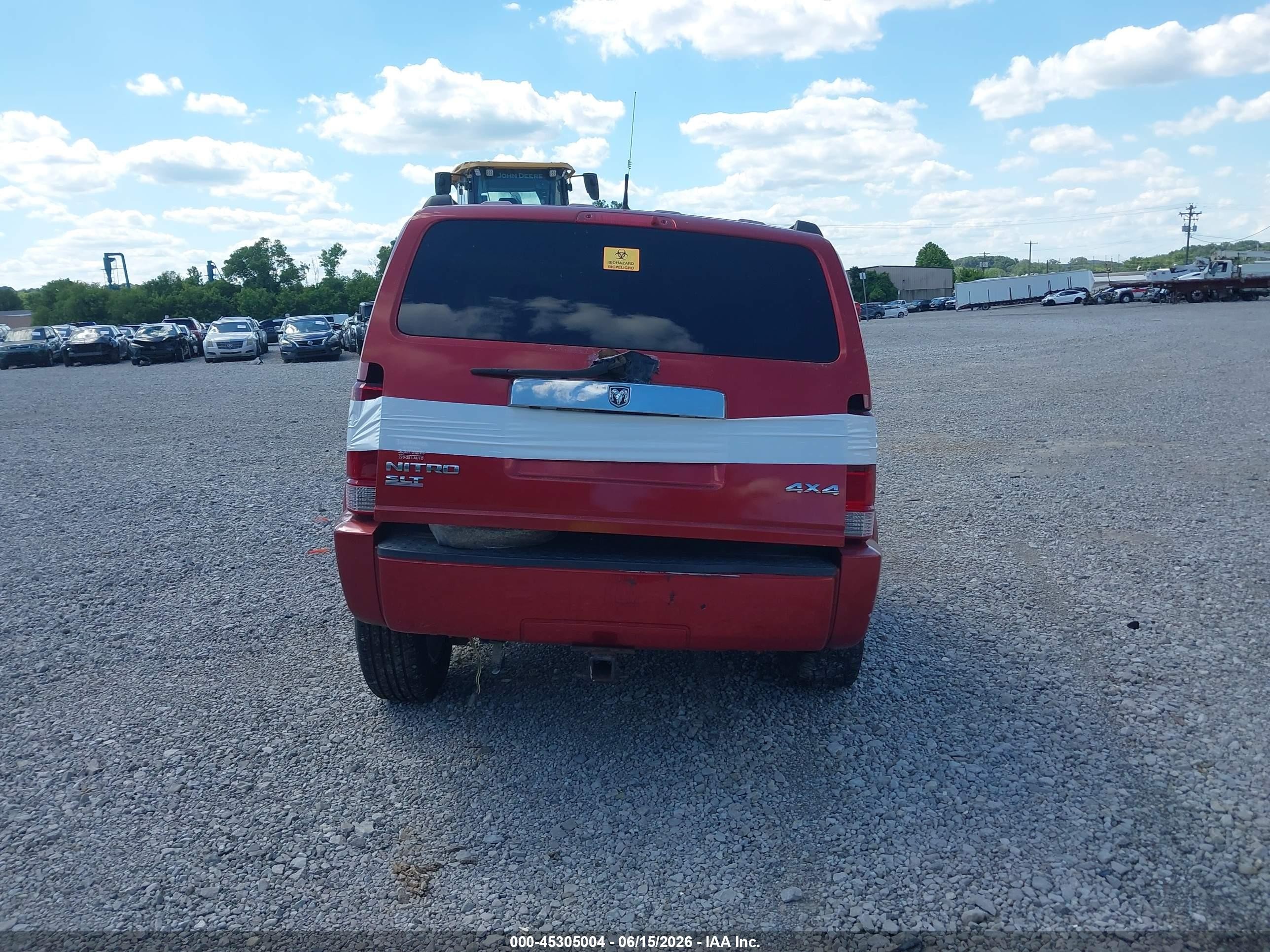 2007 Dodge Nitro Slt/rt Темно-бордовый vin: 1D8GU58KX7W565094