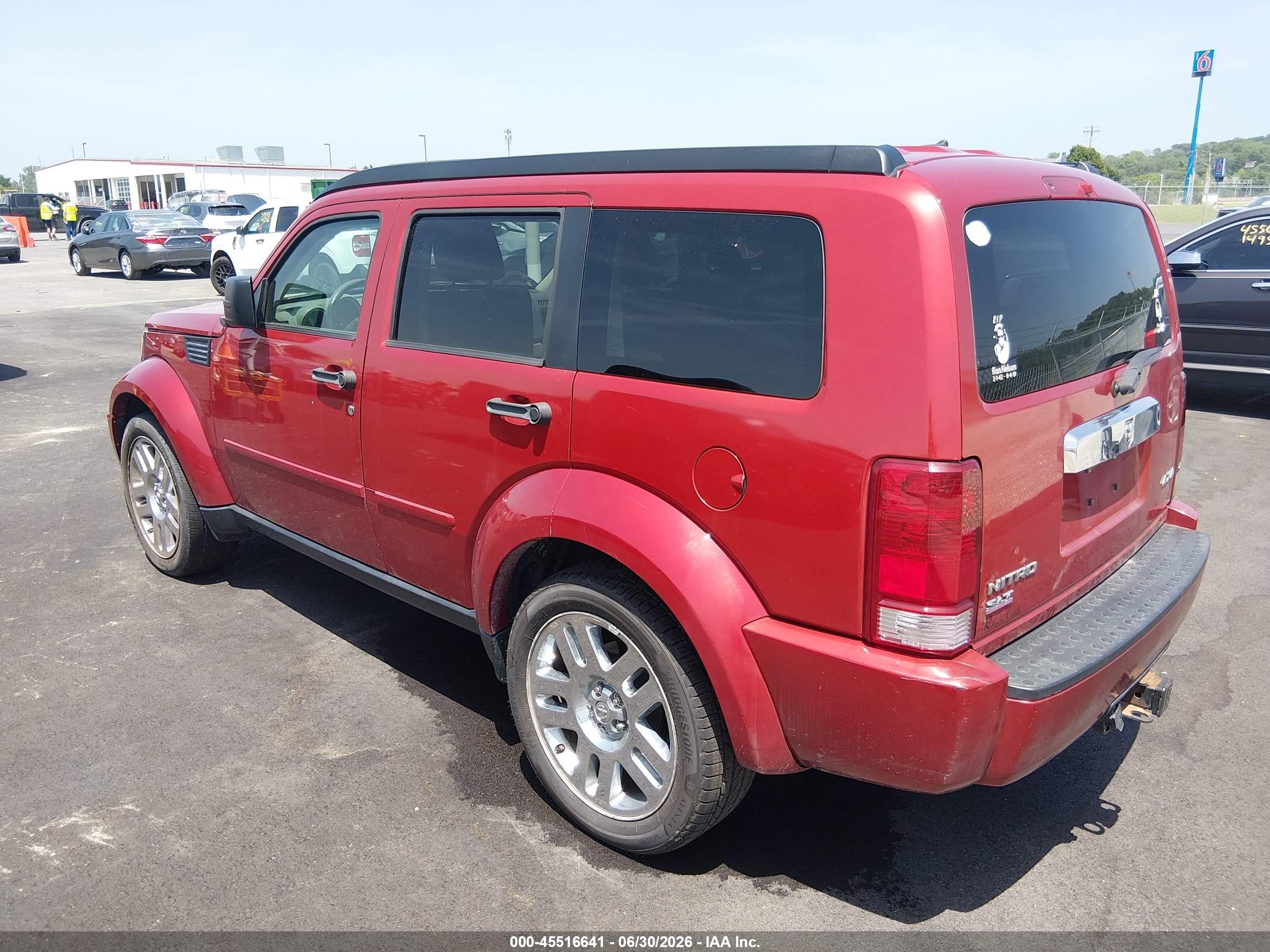 2007 Dodge Nitro Slt/rt Красный vin: 1D8GU58KX7W730271