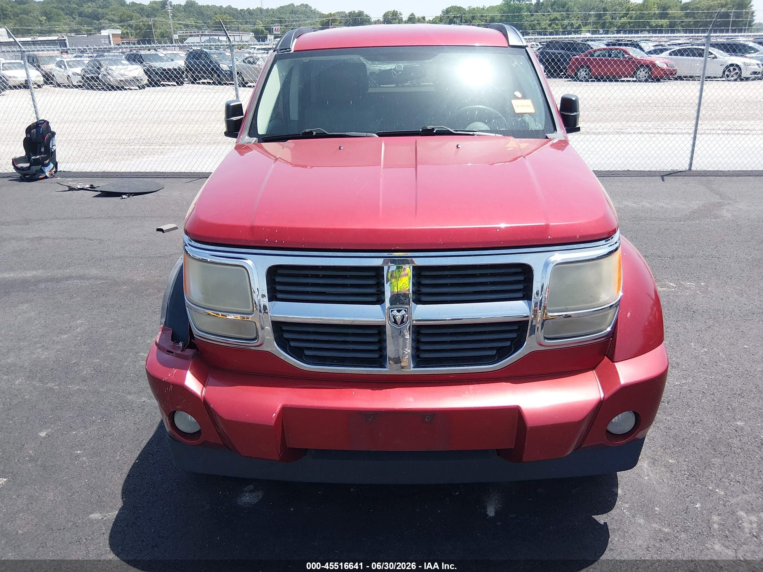 2007 Dodge Nitro Slt/rt Красный vin: 1D8GU58KX7W730271