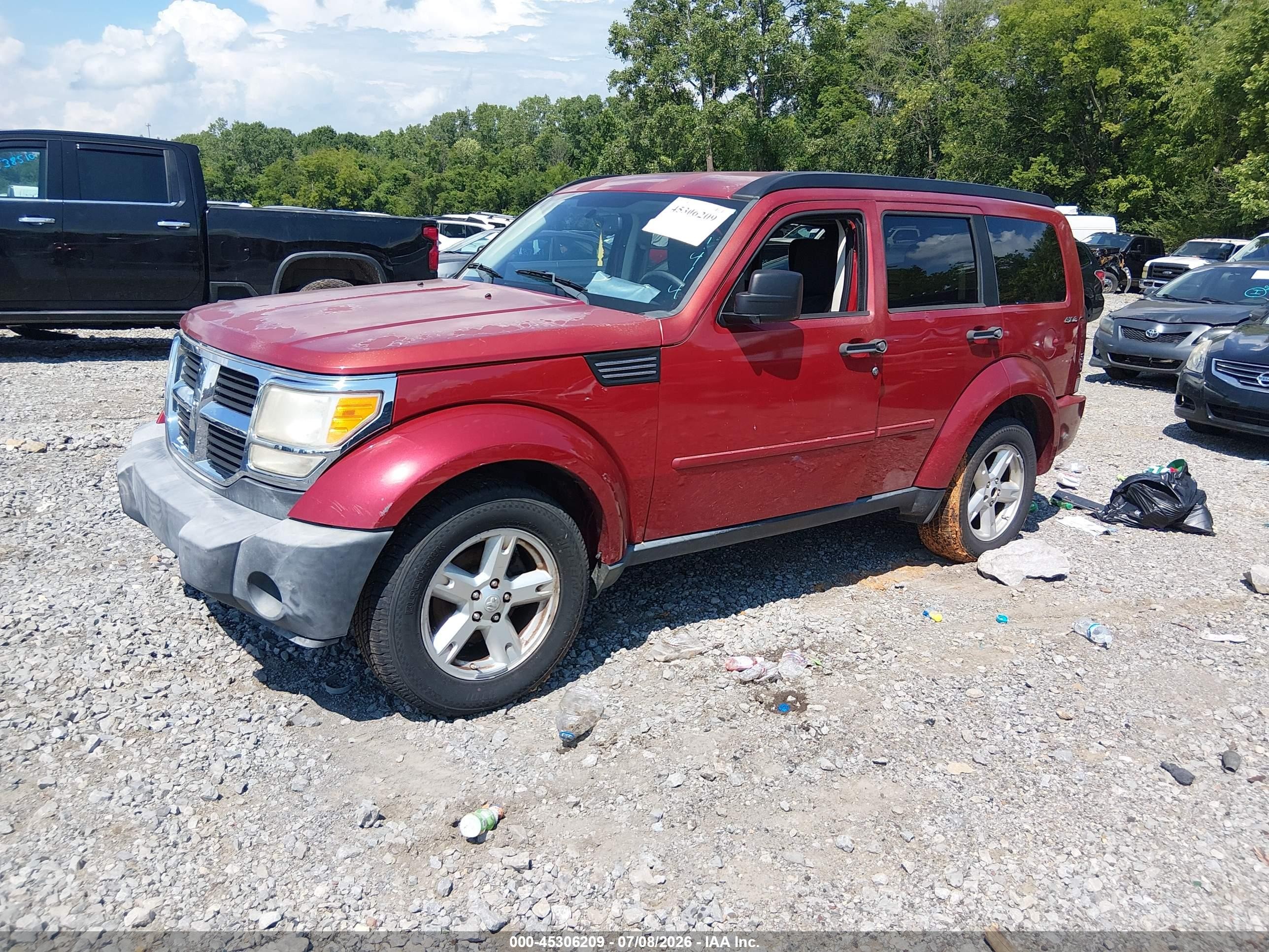 2009 Dodge Nitro Slt/rt Red vin: 1D8GU58KX9W541414