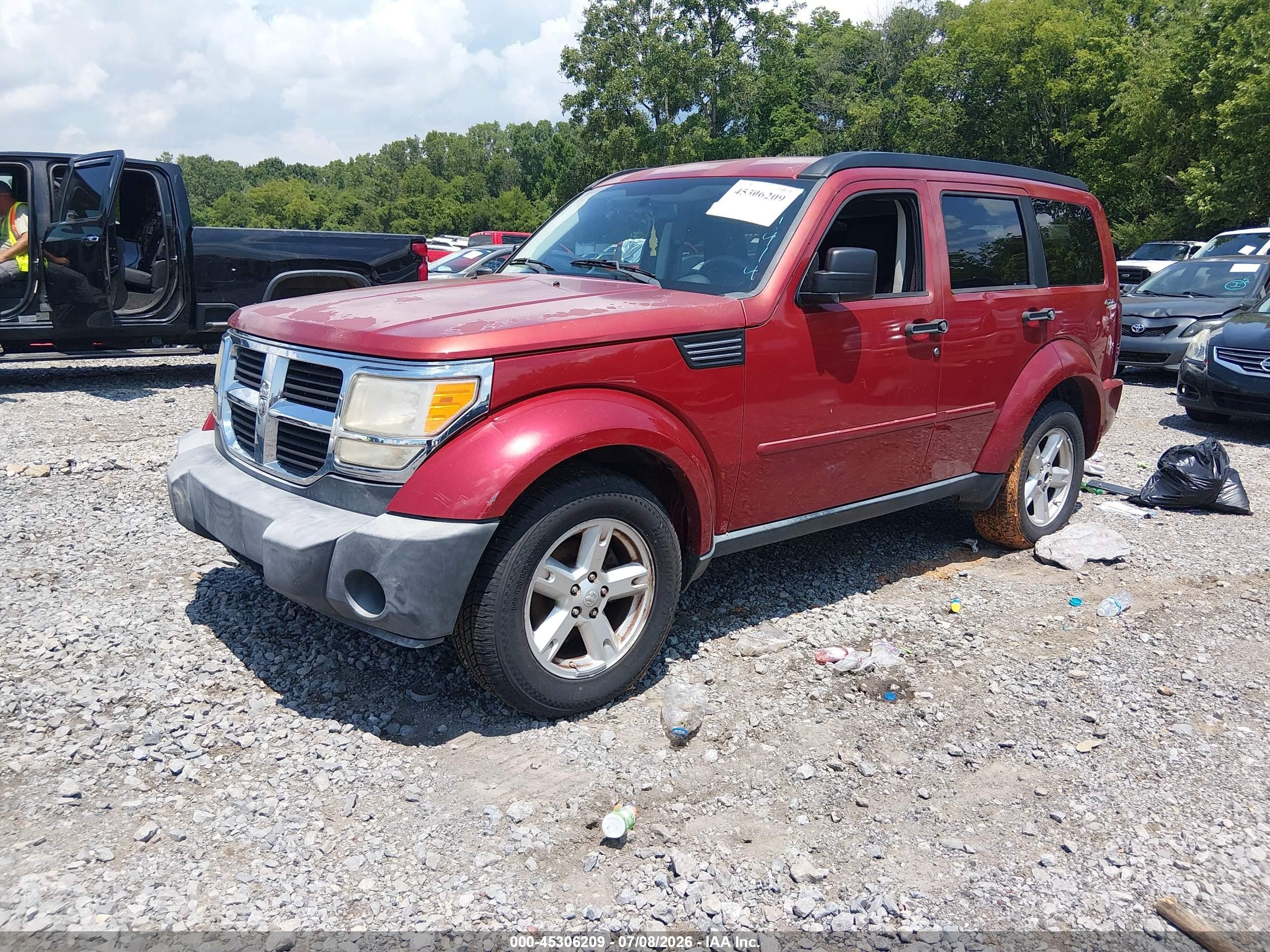 2009 Dodge Nitro Slt/rt Red vin: 1D8GU58KX9W541414