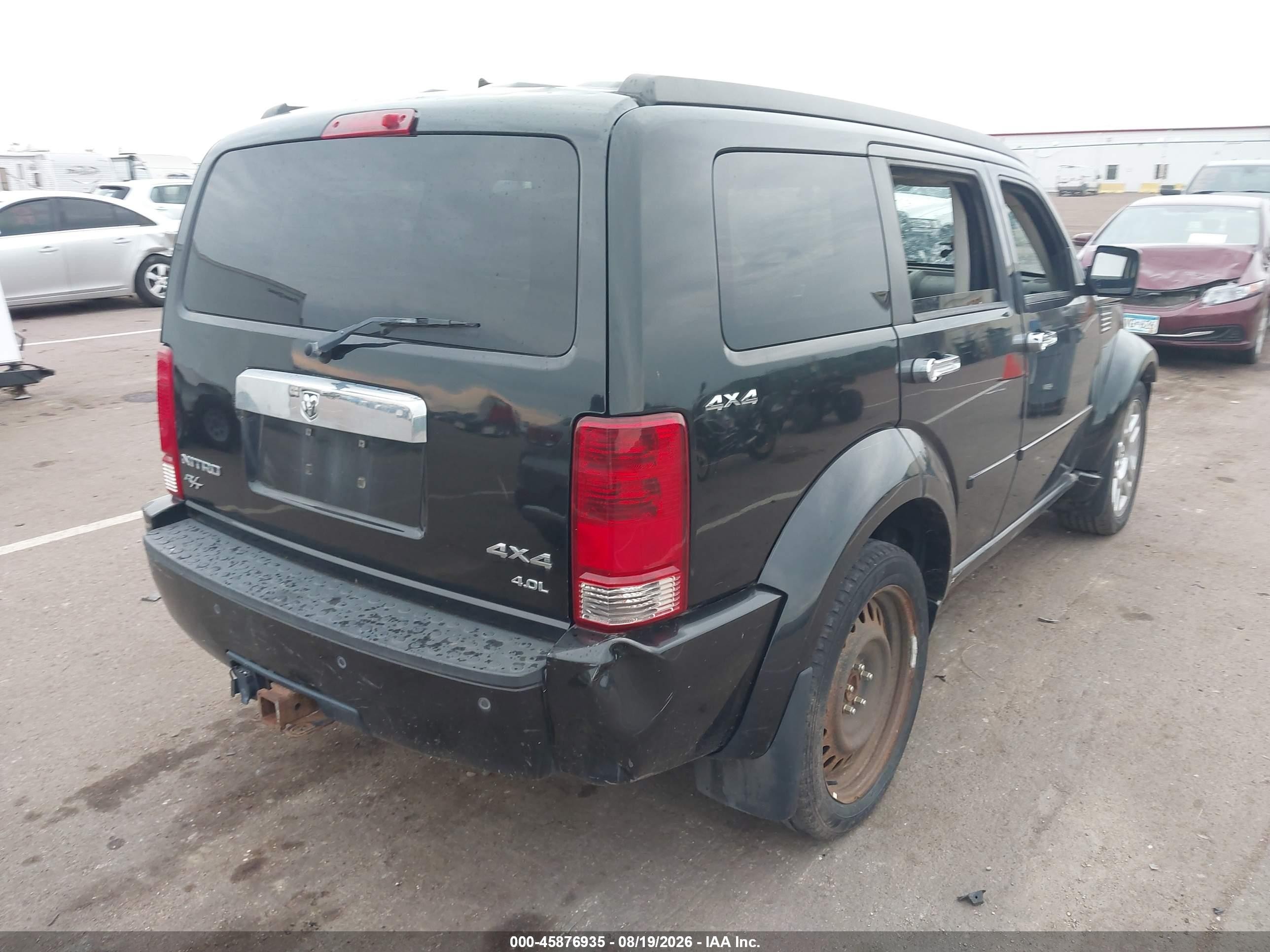 2009 Dodge Nitro Slt/rt Black vin: 1D8GU58X49W550024