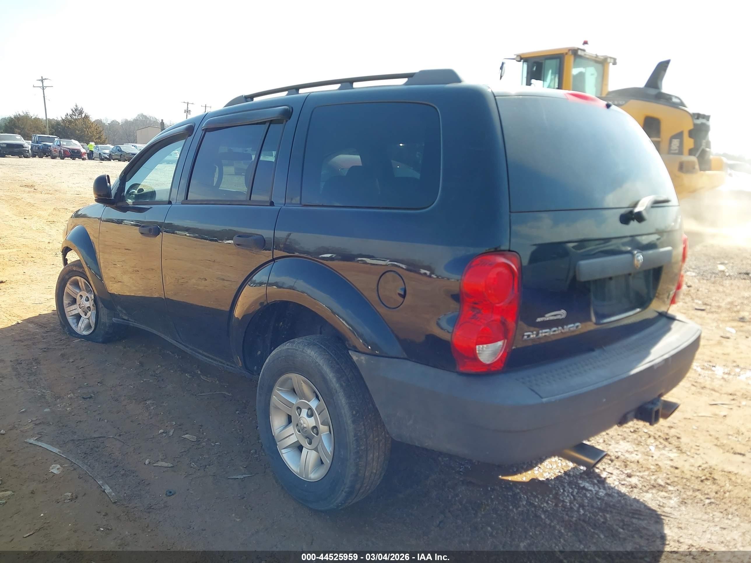 2008 Dodge Durango Sxt Black vin: 1D8HB38N28F135747