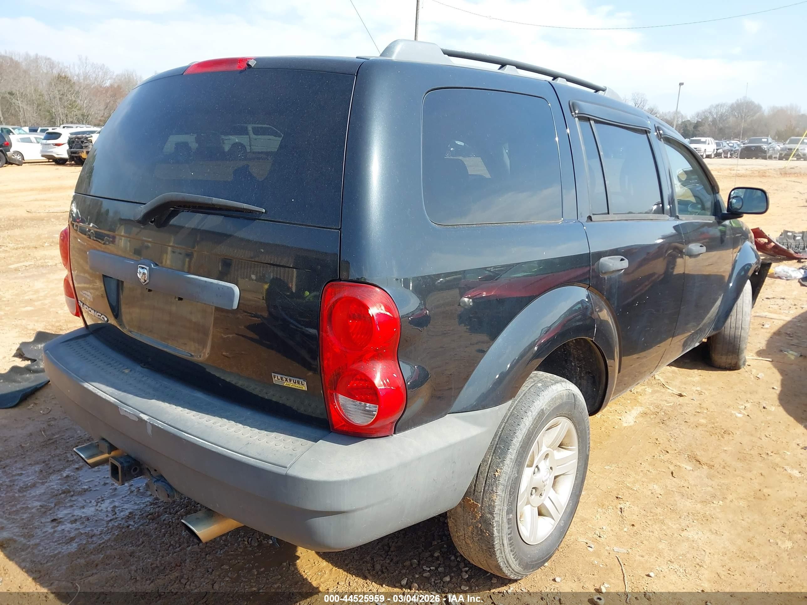 2008 Dodge Durango Sxt Black vin: 1D8HB38N28F135747