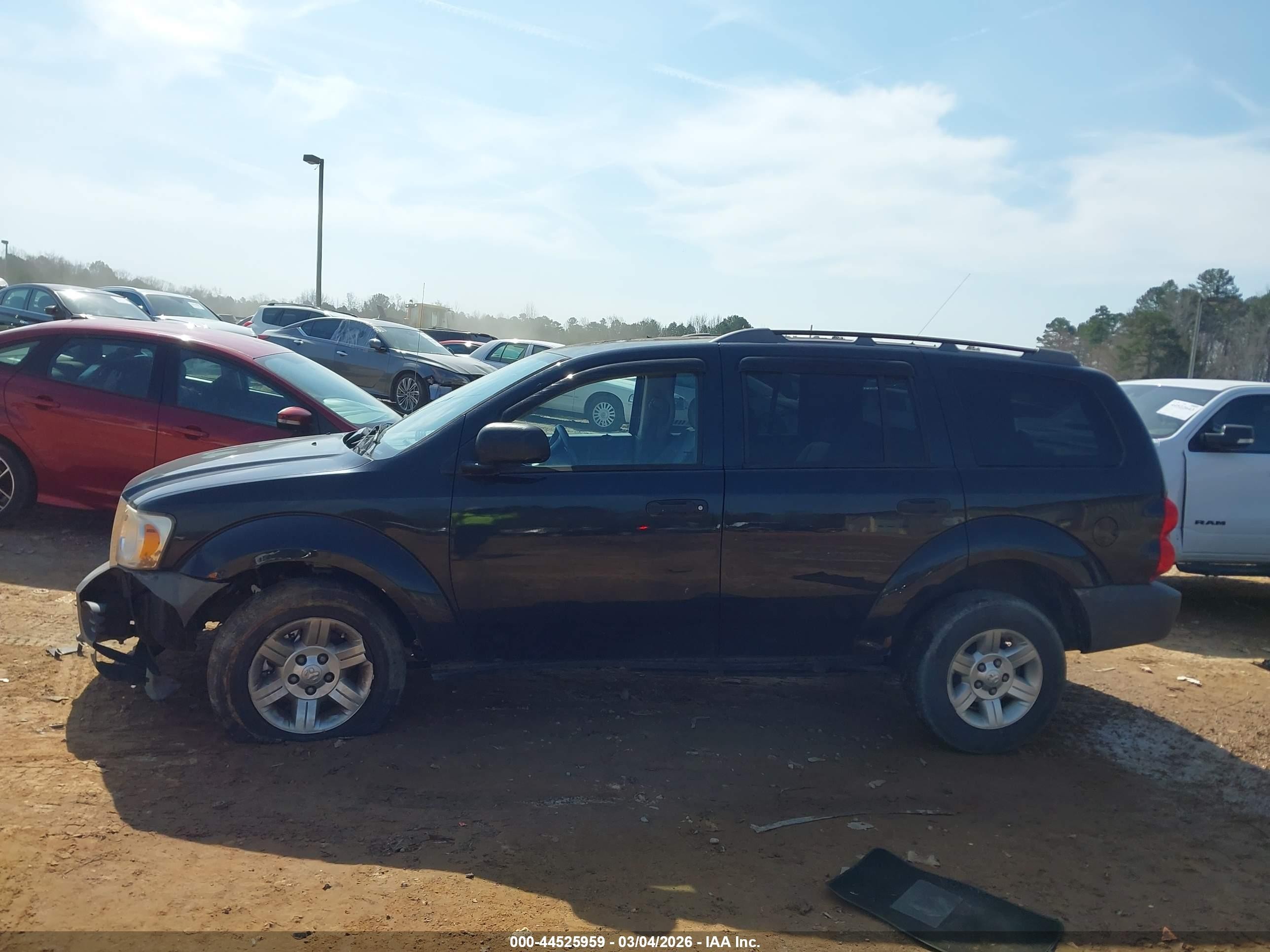 2008 Dodge Durango Sxt Black vin: 1D8HB38N28F135747
