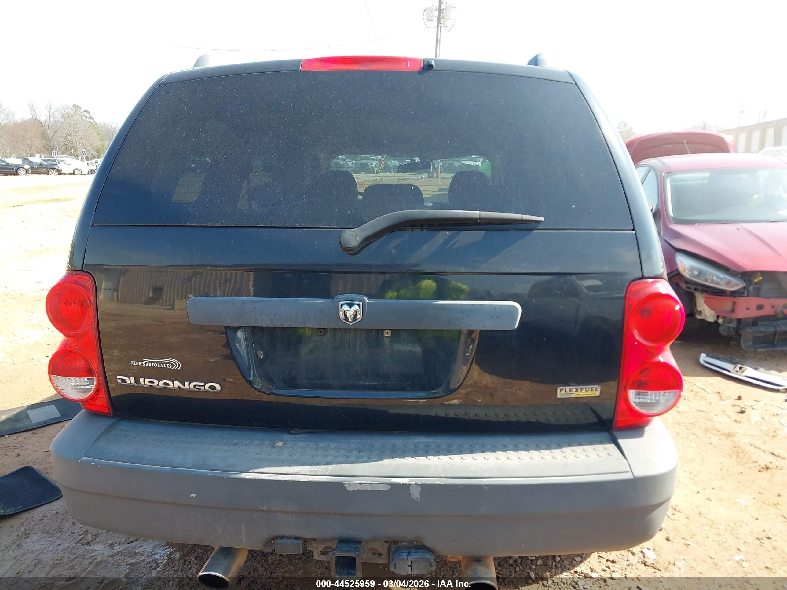 2008 Dodge Durango Sxt Black vin: 1D8HB38N28F135747
