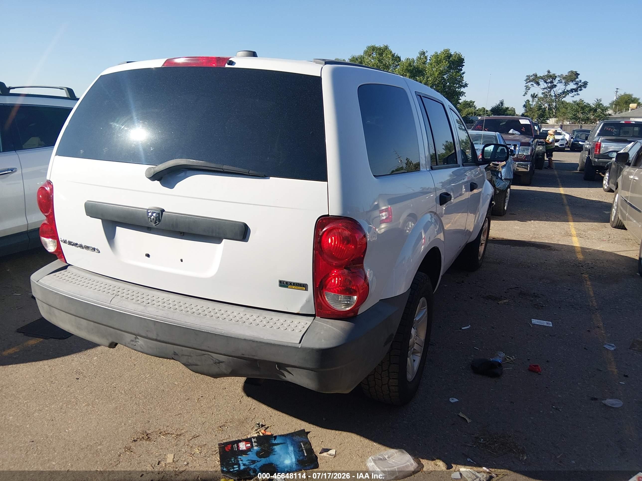 2008 Dodge Durango Sxt White vin: 1D8HB38N28F156033