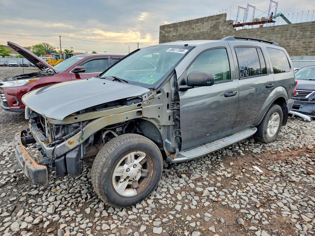 2008 Dodge Durango Sxt Gray vin: 1D8HB38N38F117970
