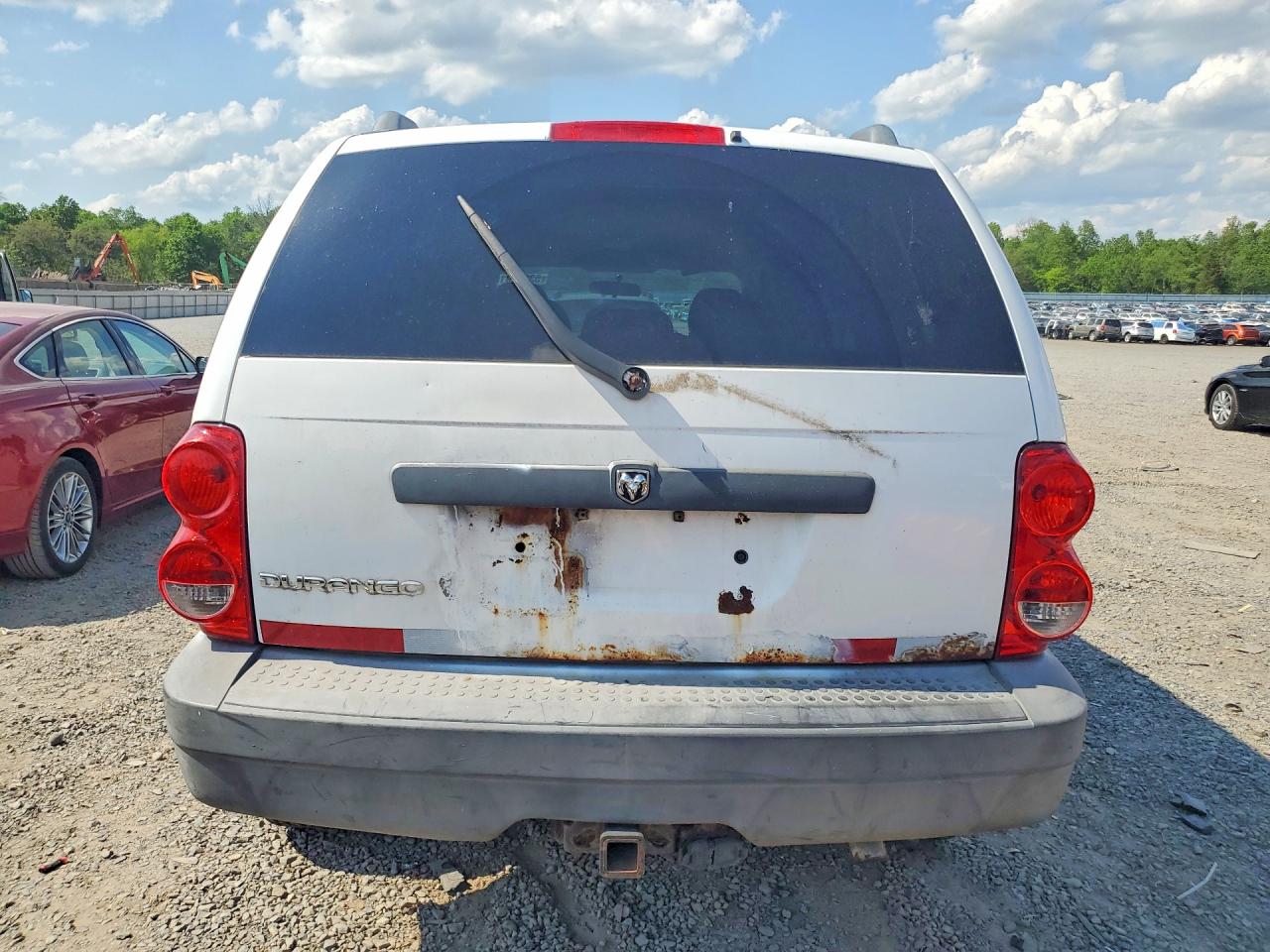 2008 Dodge Durango Sxt Белый vin: 1D8HB38NX8F156376