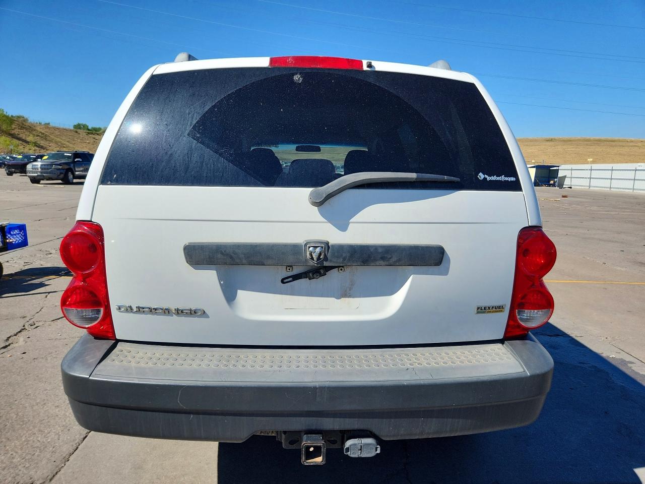 2007 Dodge Durango Sxt White vin: 1D8HB38P87F564035