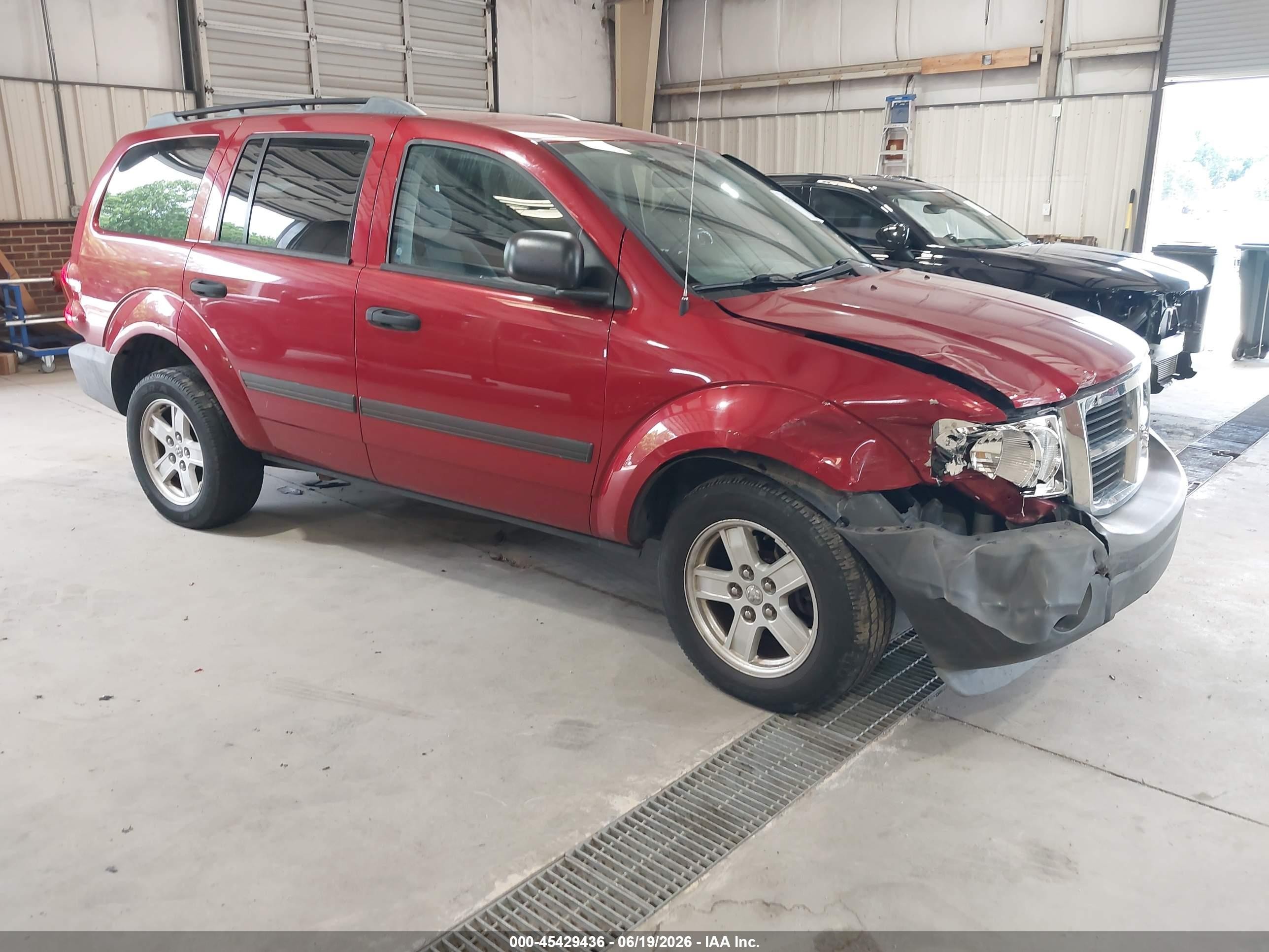 2007 Dodge Durango Sxt Red vin: 1D8HB38P87F578775