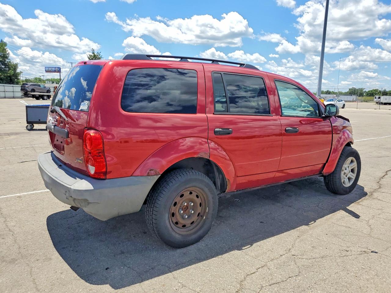 2007 Dodge Durango Sxt Red vin: 1D8HB38PX7F548533
