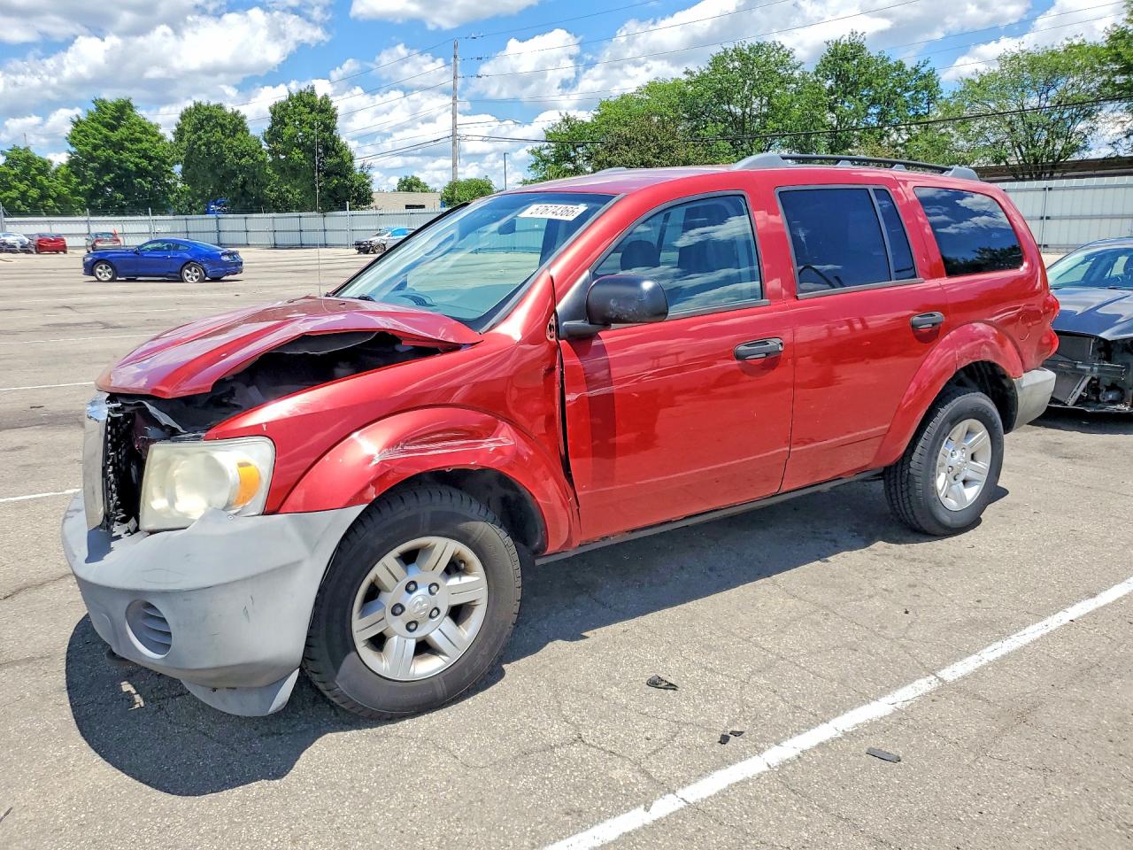 2007 Dodge Durango Sxt Red vin: 1D8HB38PX7F548533