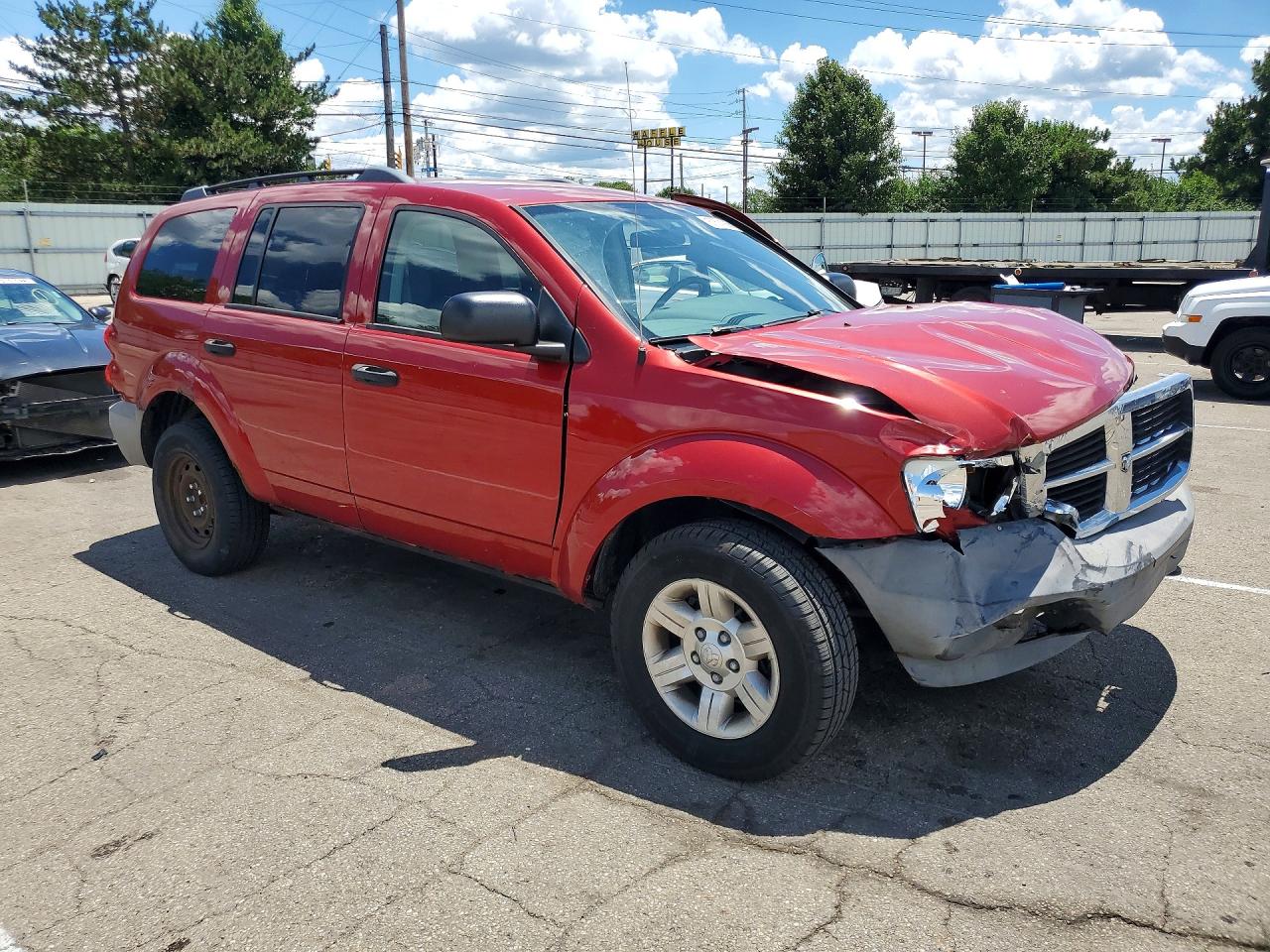 2007 Dodge Durango Sxt Red vin: 1D8HB38PX7F548533