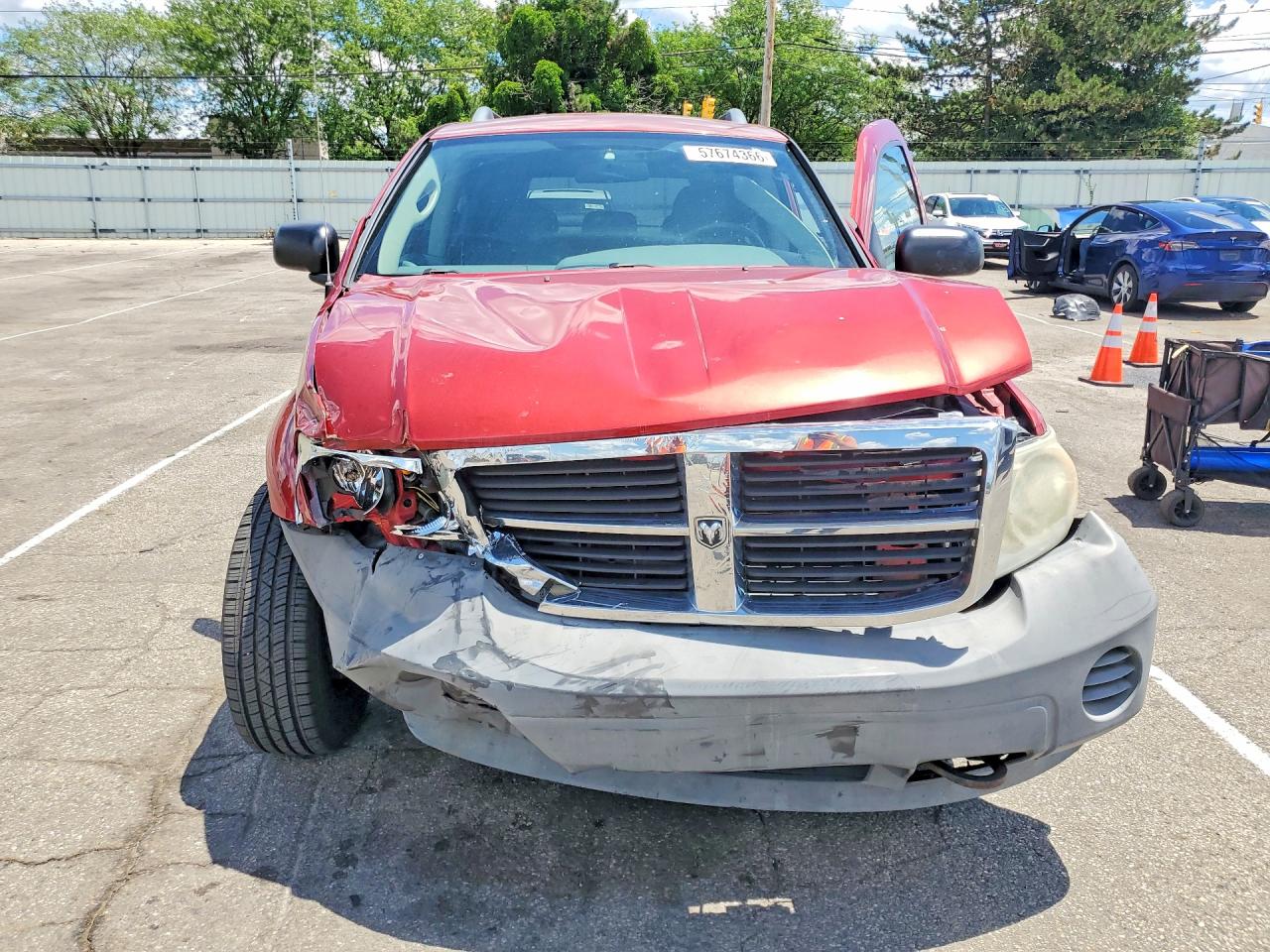 2007 Dodge Durango Sxt Red vin: 1D8HB38PX7F548533
