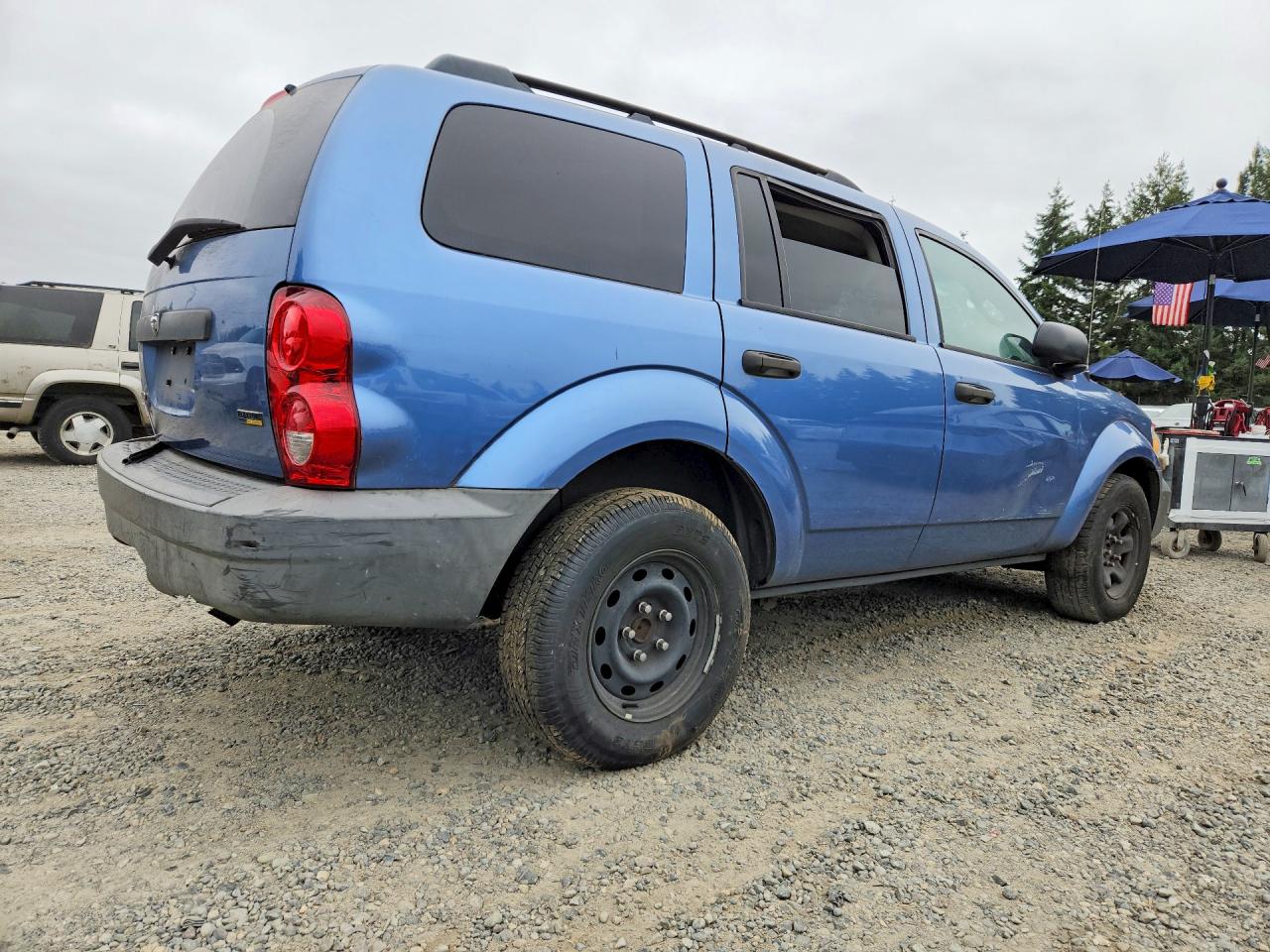 2007 Dodge Durango Sxt Blue vin: 1D8HB38PX7F566210