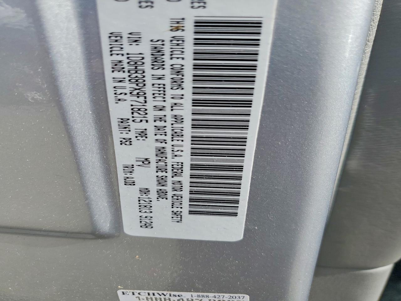 2009 Dodge Durango Se Silver vin: 1D8HB38PX9F718215