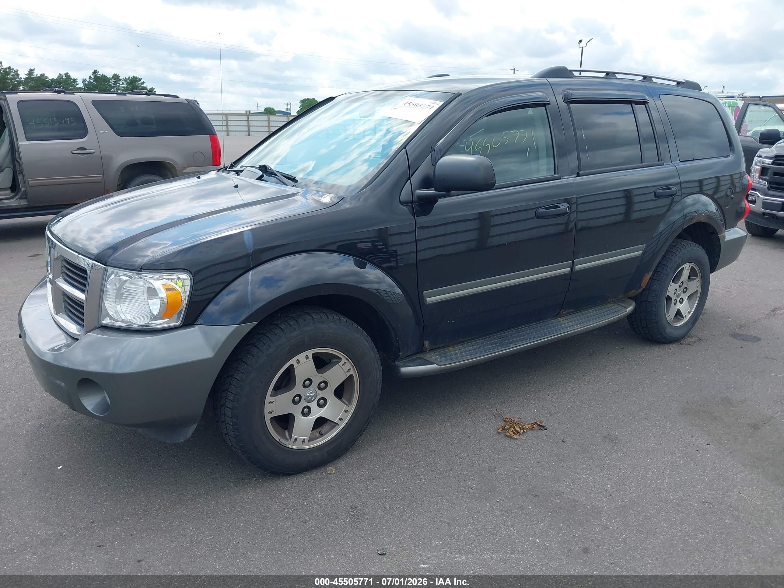2007 Dodge Durango Slt Black vin: 1D8HB48217F581267