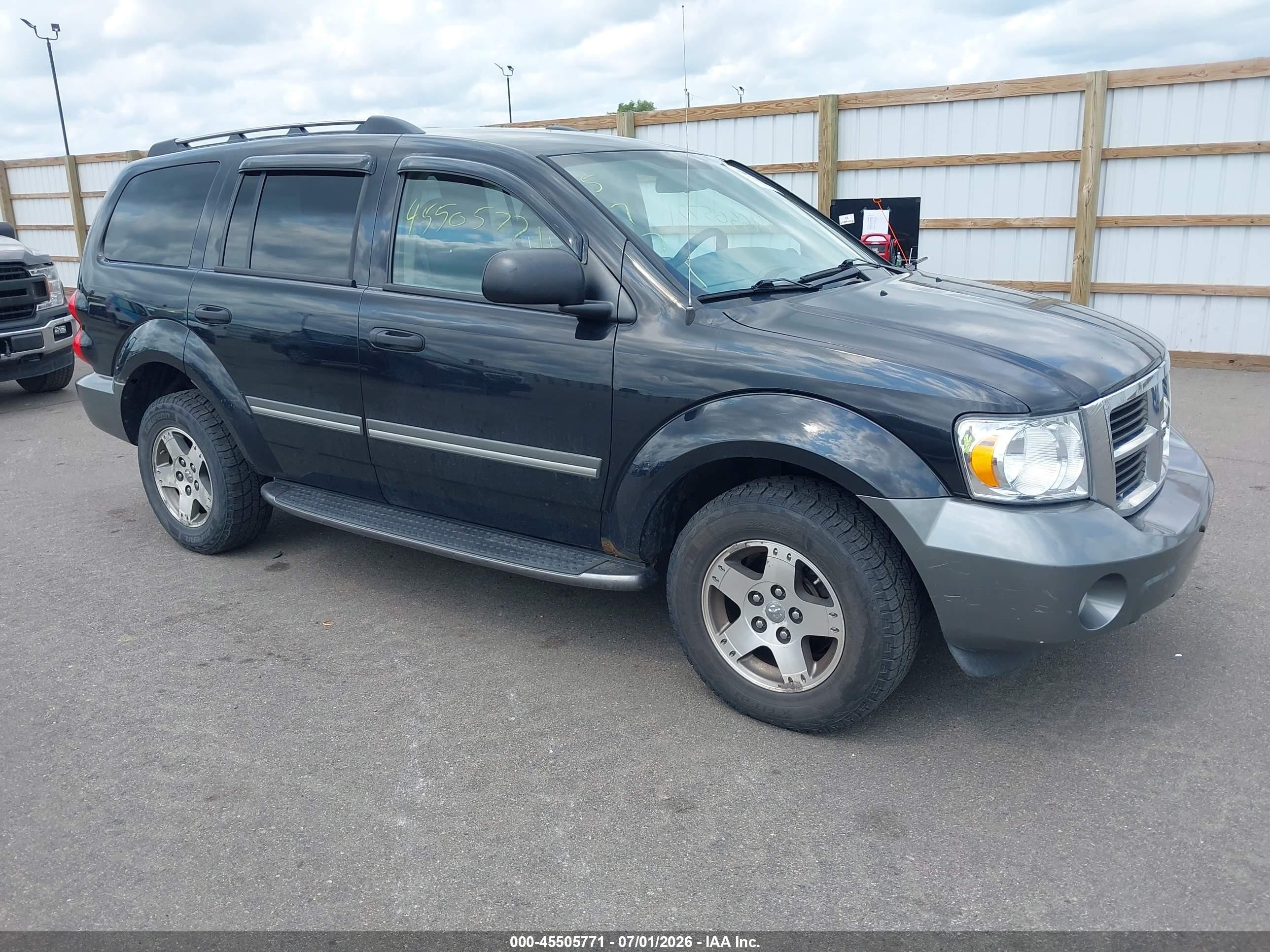 2007 Dodge Durango Slt Black vin: 1D8HB48217F581267