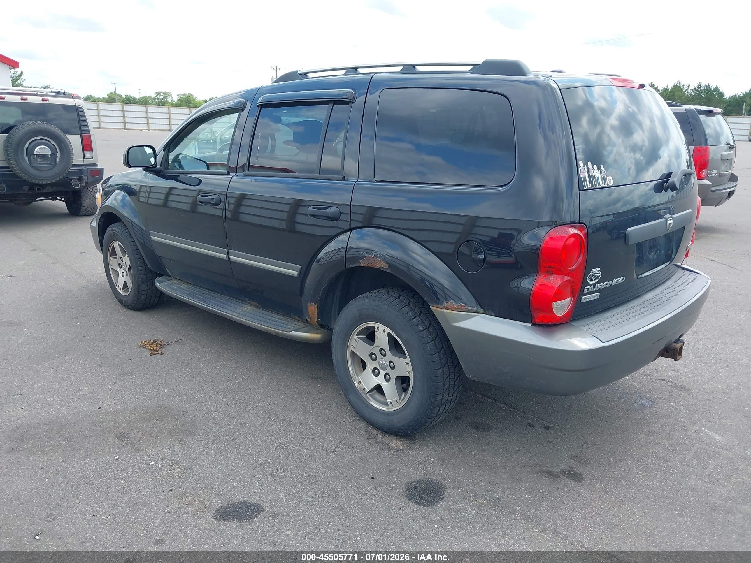 2007 Dodge Durango Slt Black vin: 1D8HB48217F581267