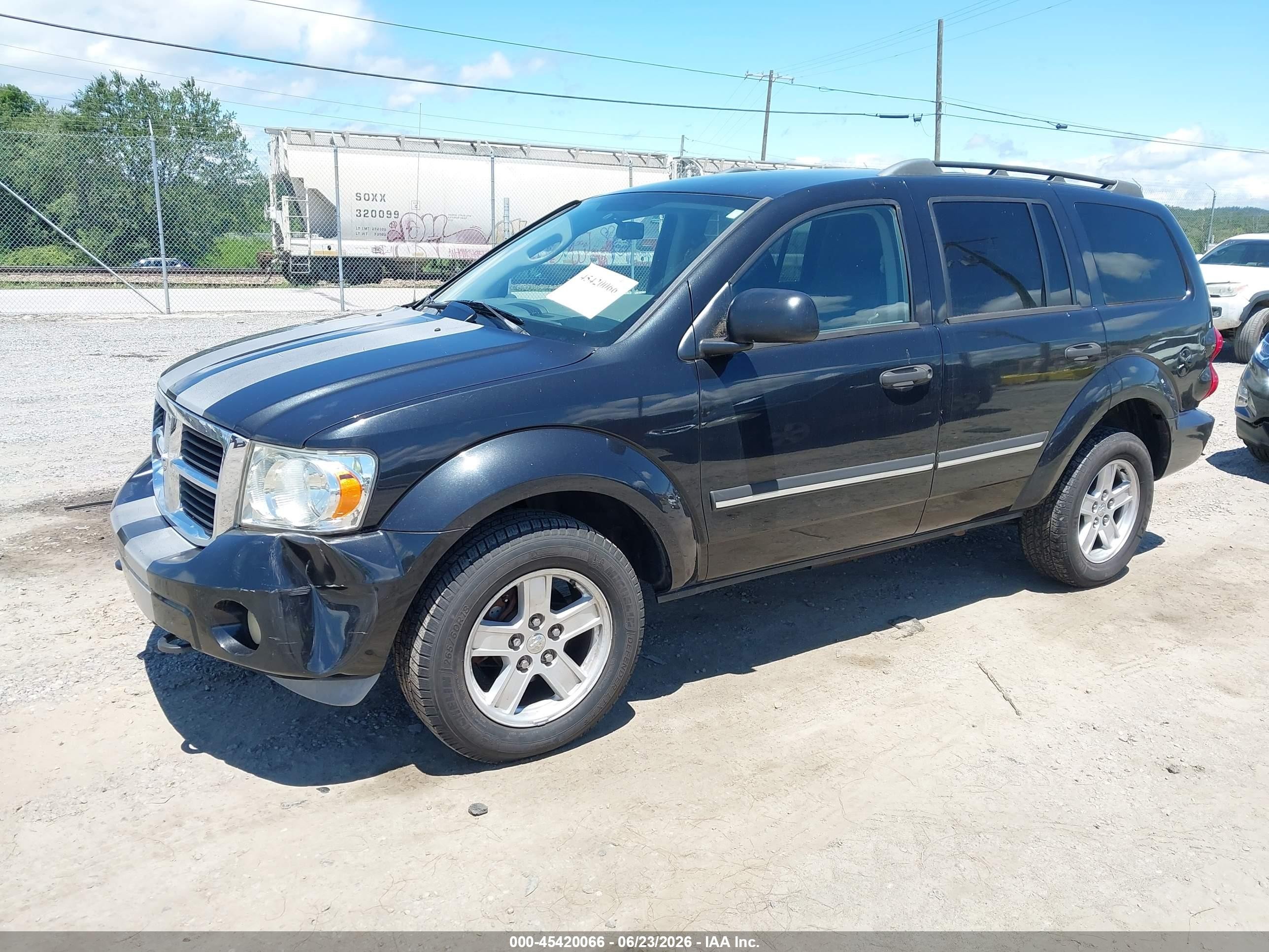 2007 Dodge Durango Slt Black vin: 1D8HB48237F551963