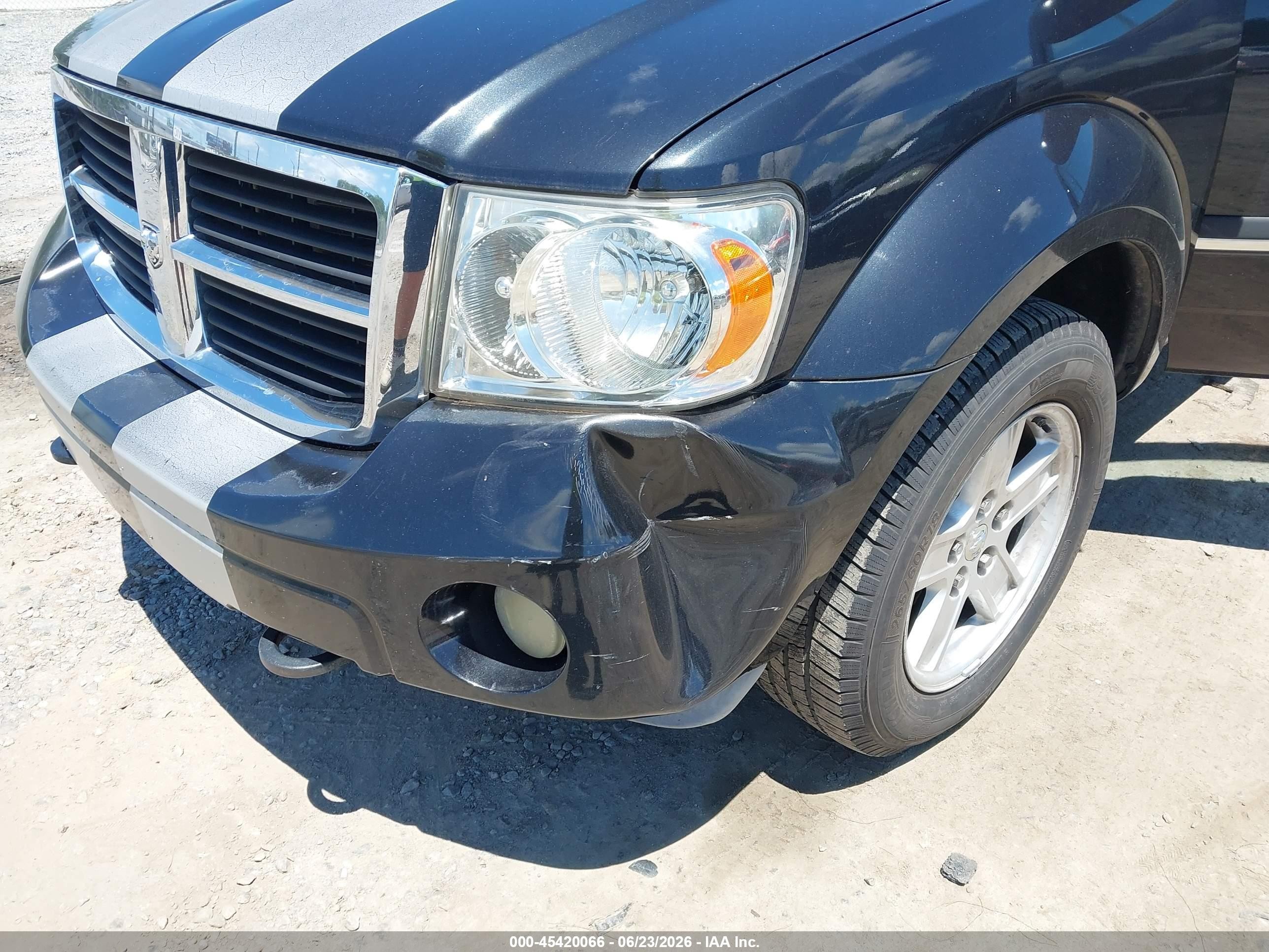 2007 Dodge Durango Slt Black vin: 1D8HB48237F551963