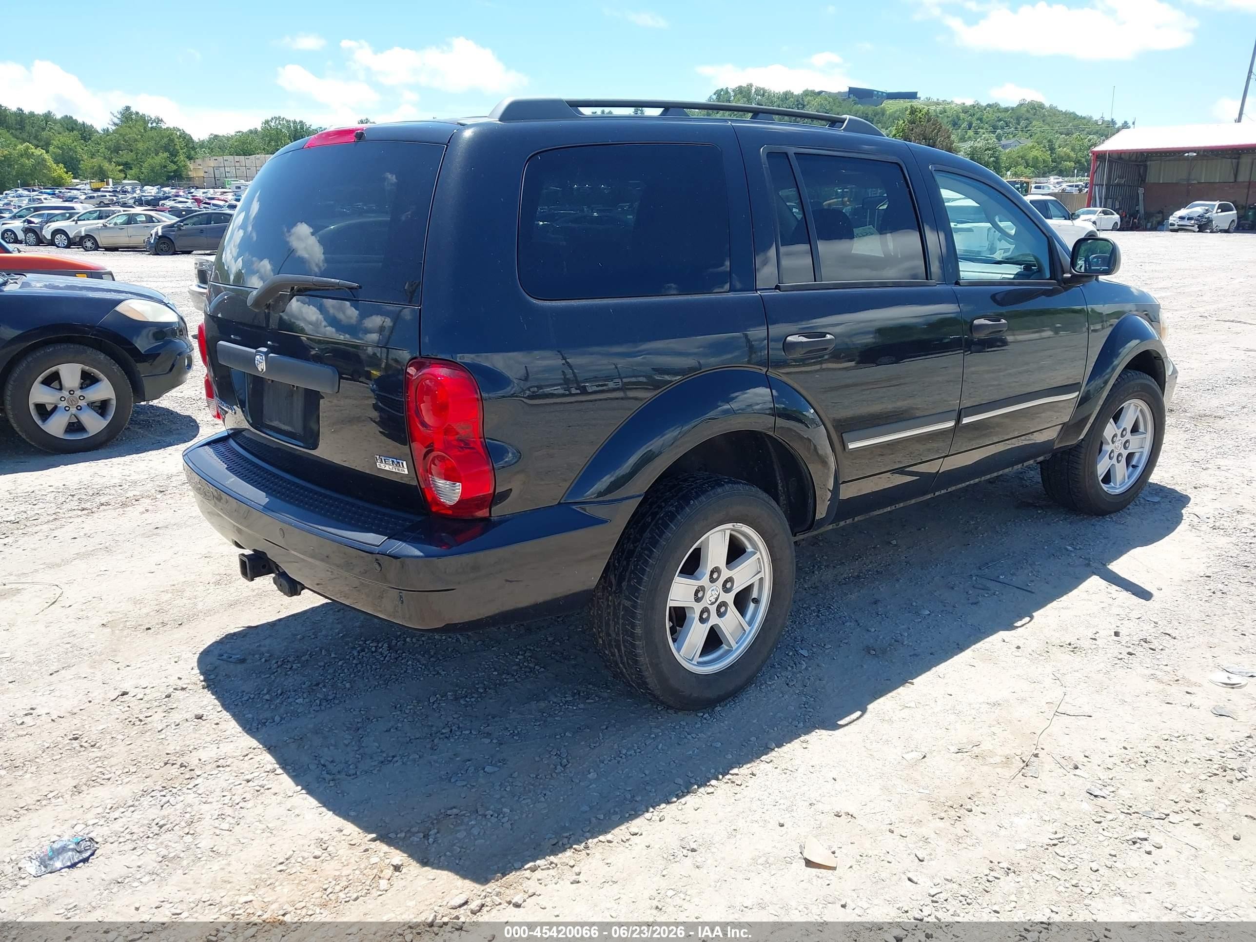 2007 Dodge Durango Slt Black vin: 1D8HB48237F551963