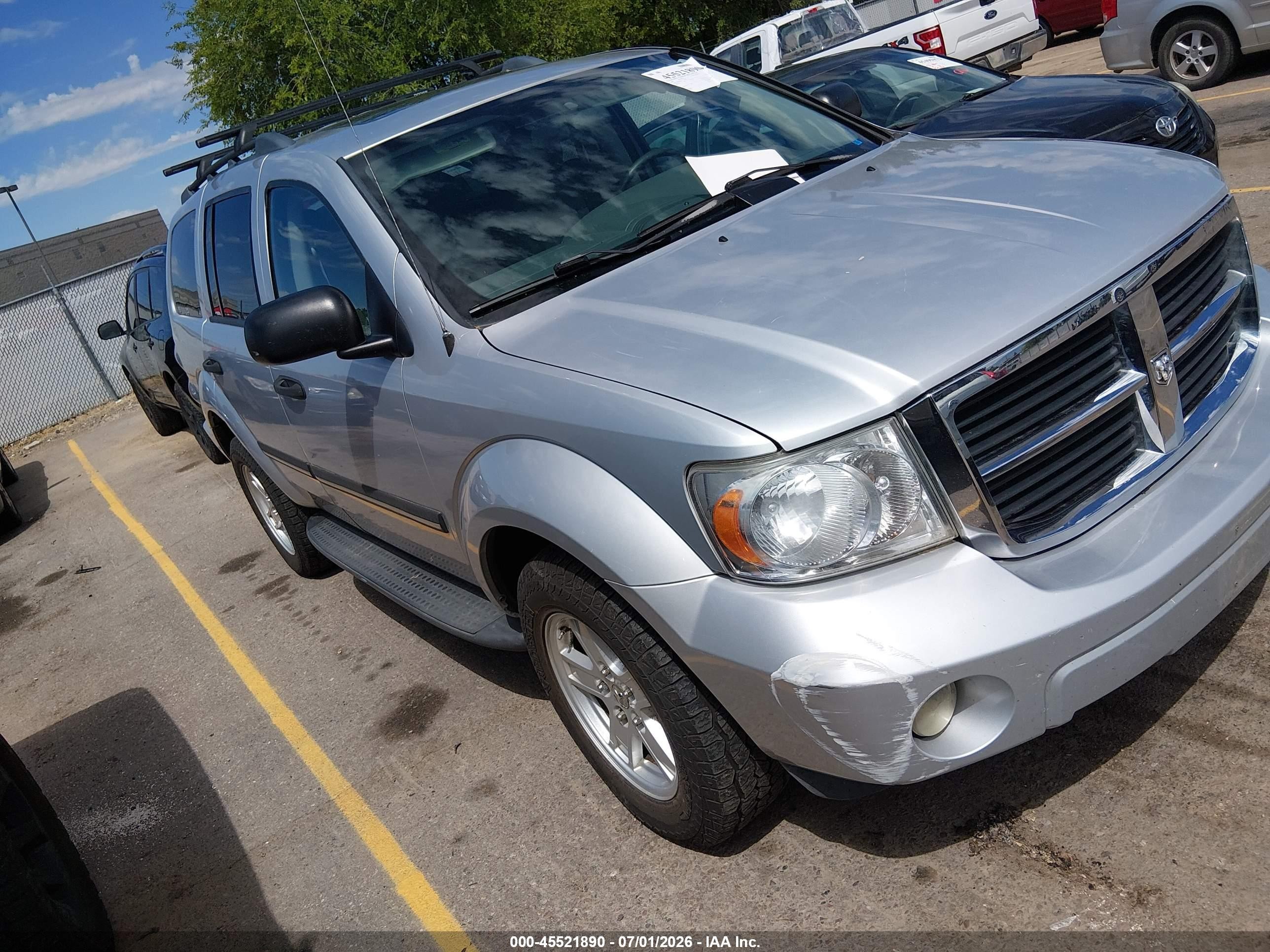 2007 Dodge Durango Slt Silver vin: 1D8HB48247F552782