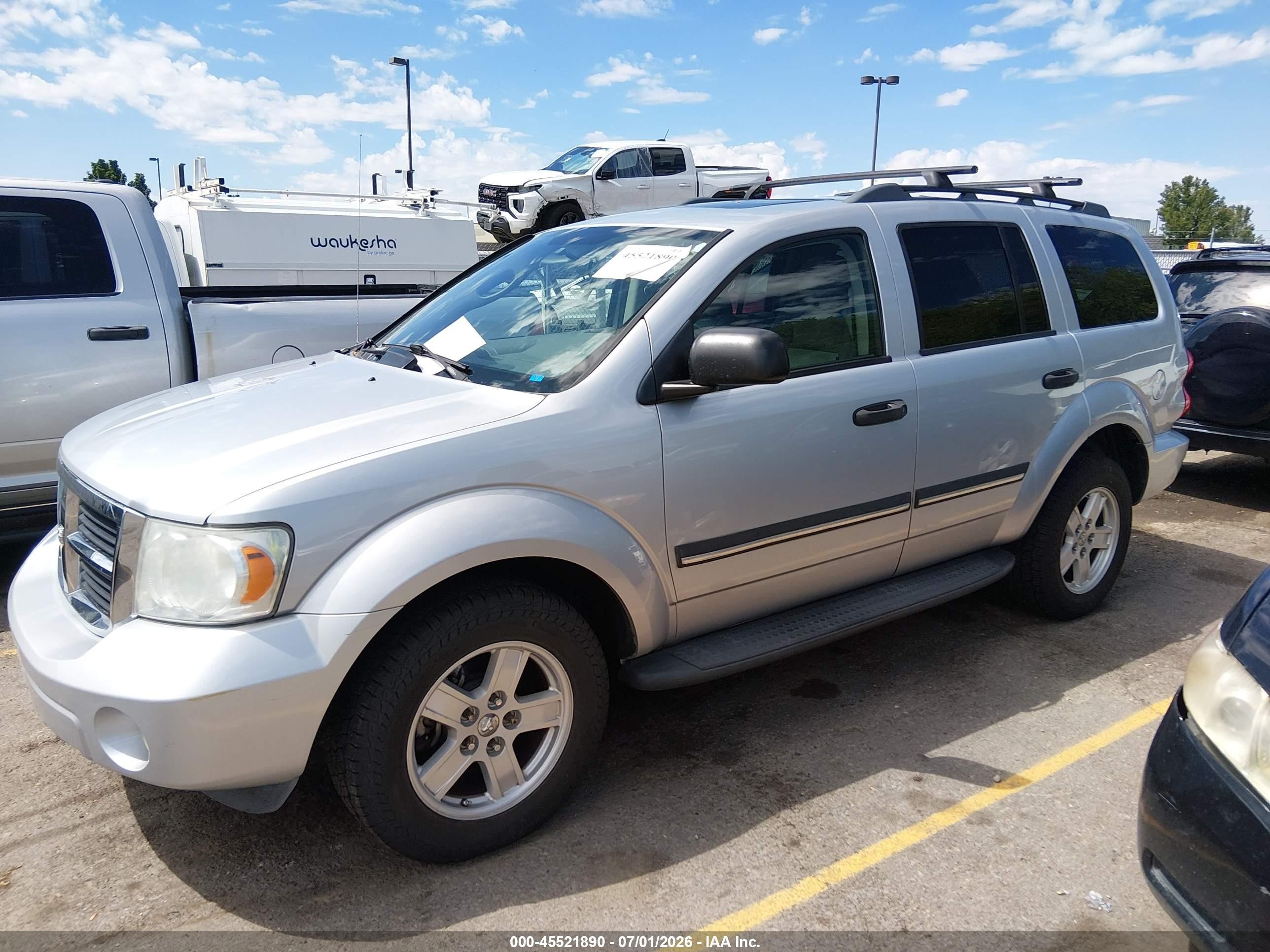 2007 Dodge Durango Slt Silver vin: 1D8HB48247F552782