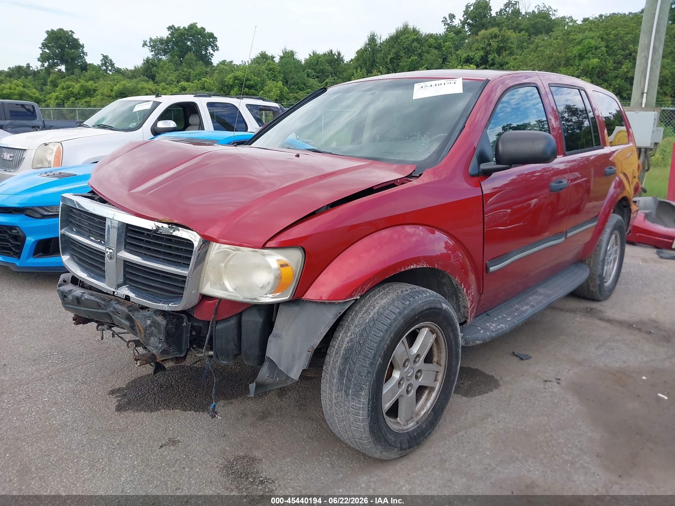 2007 Dodge Durango Slt Красный vin: 1D8HB48277F586294