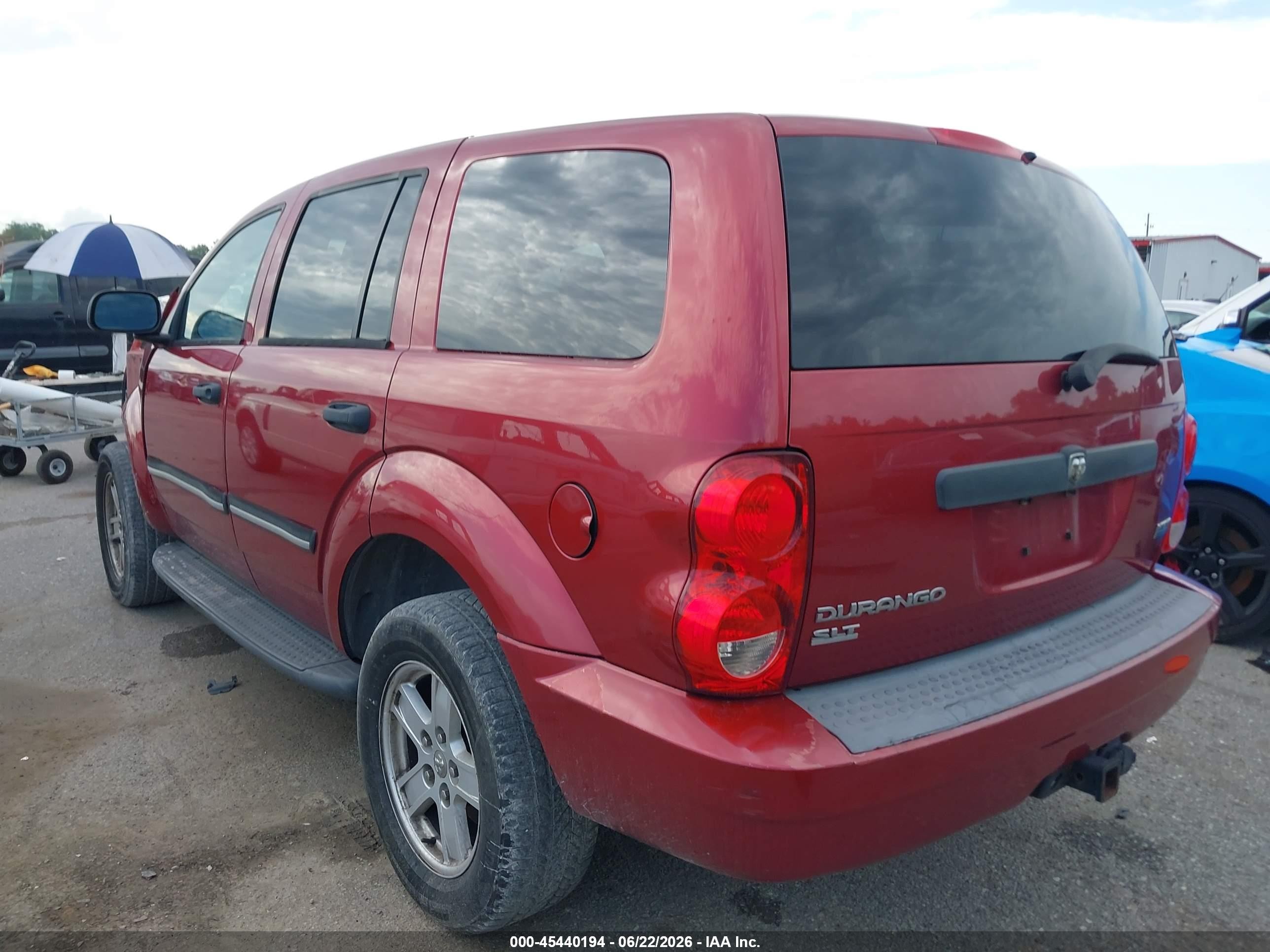 2007 Dodge Durango Slt Красный vin: 1D8HB48277F586294