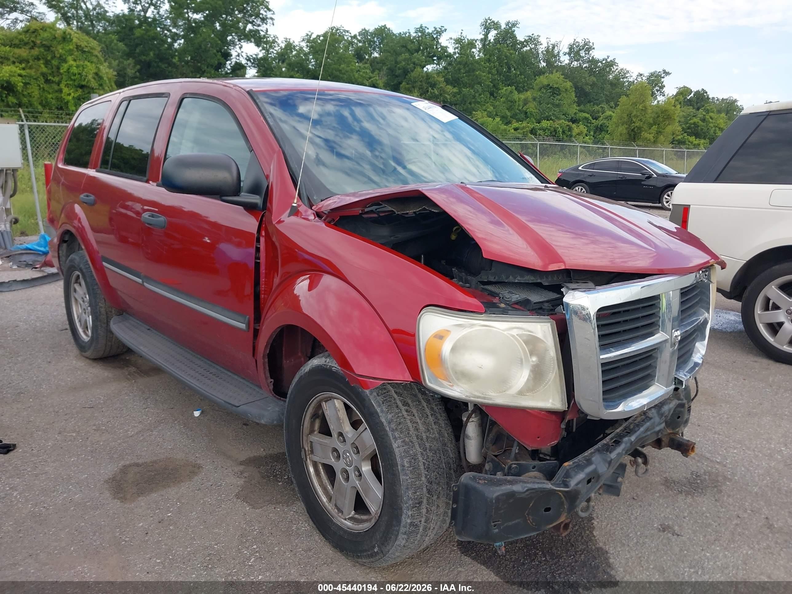 2007 Dodge Durango Slt Red vin: 1D8HB48277F586294