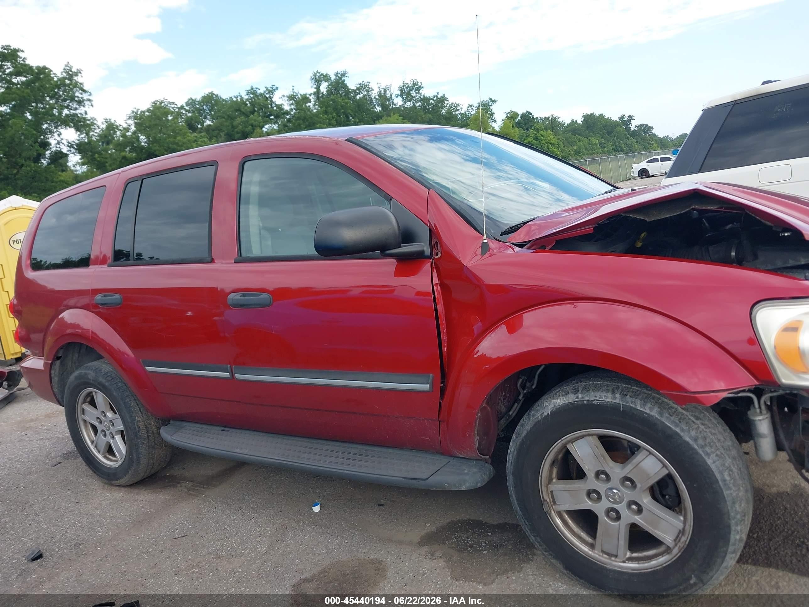 2007 Dodge Durango Slt Красный vin: 1D8HB48277F586294