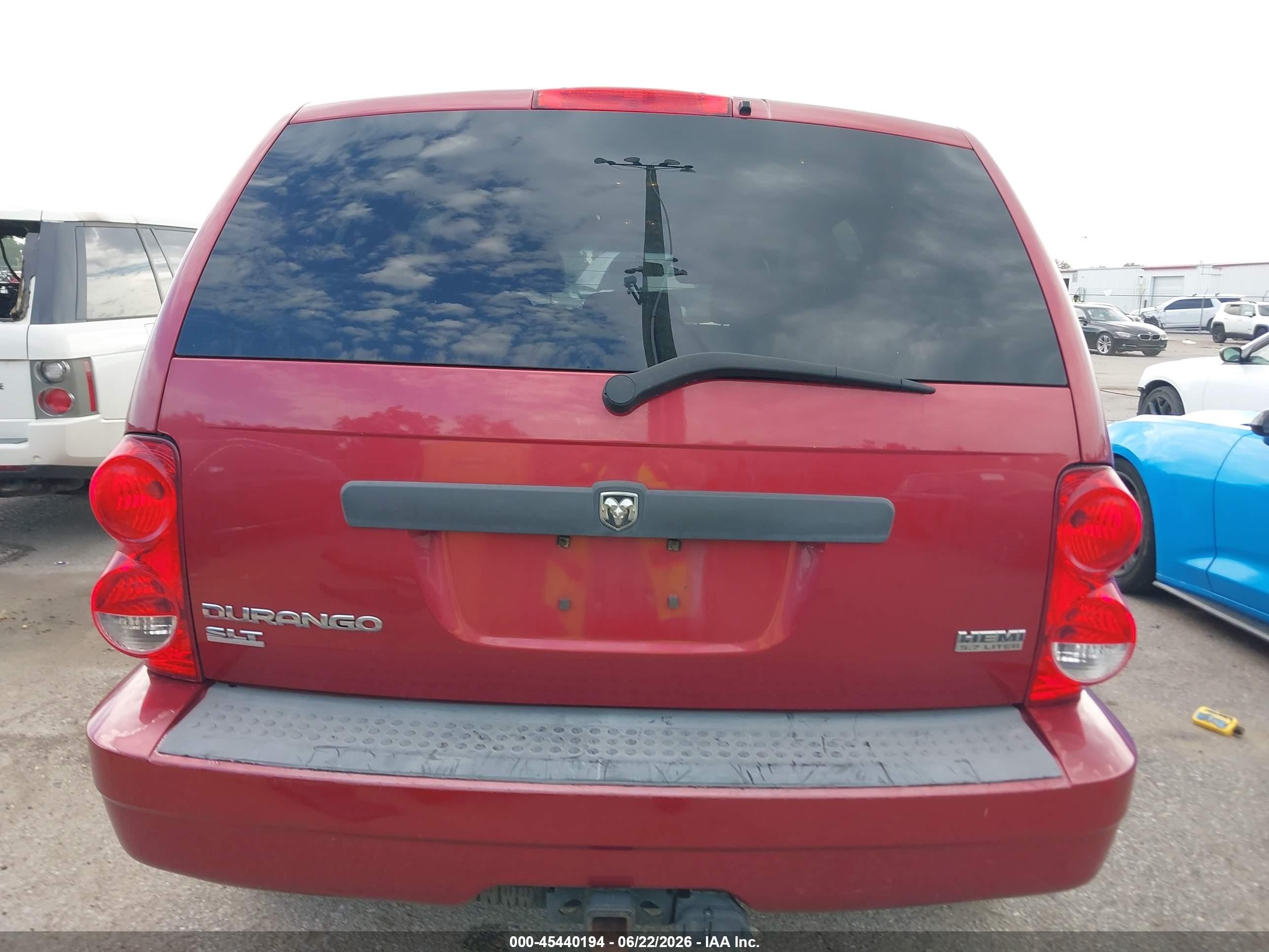 2007 Dodge Durango Slt Красный vin: 1D8HB48277F586294