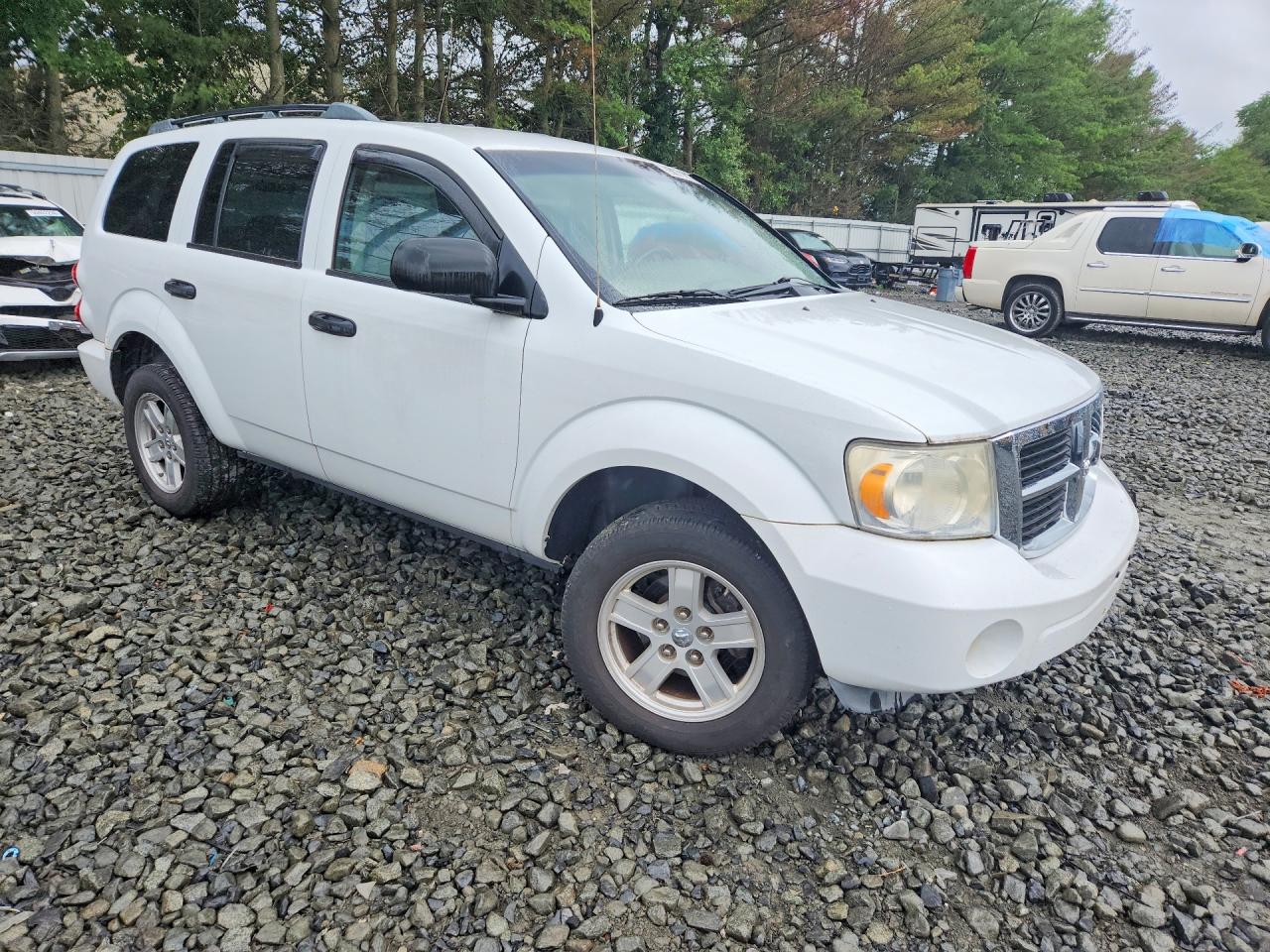 2008 Dodge Durango Slt White vin: 1D8HB48278F103422