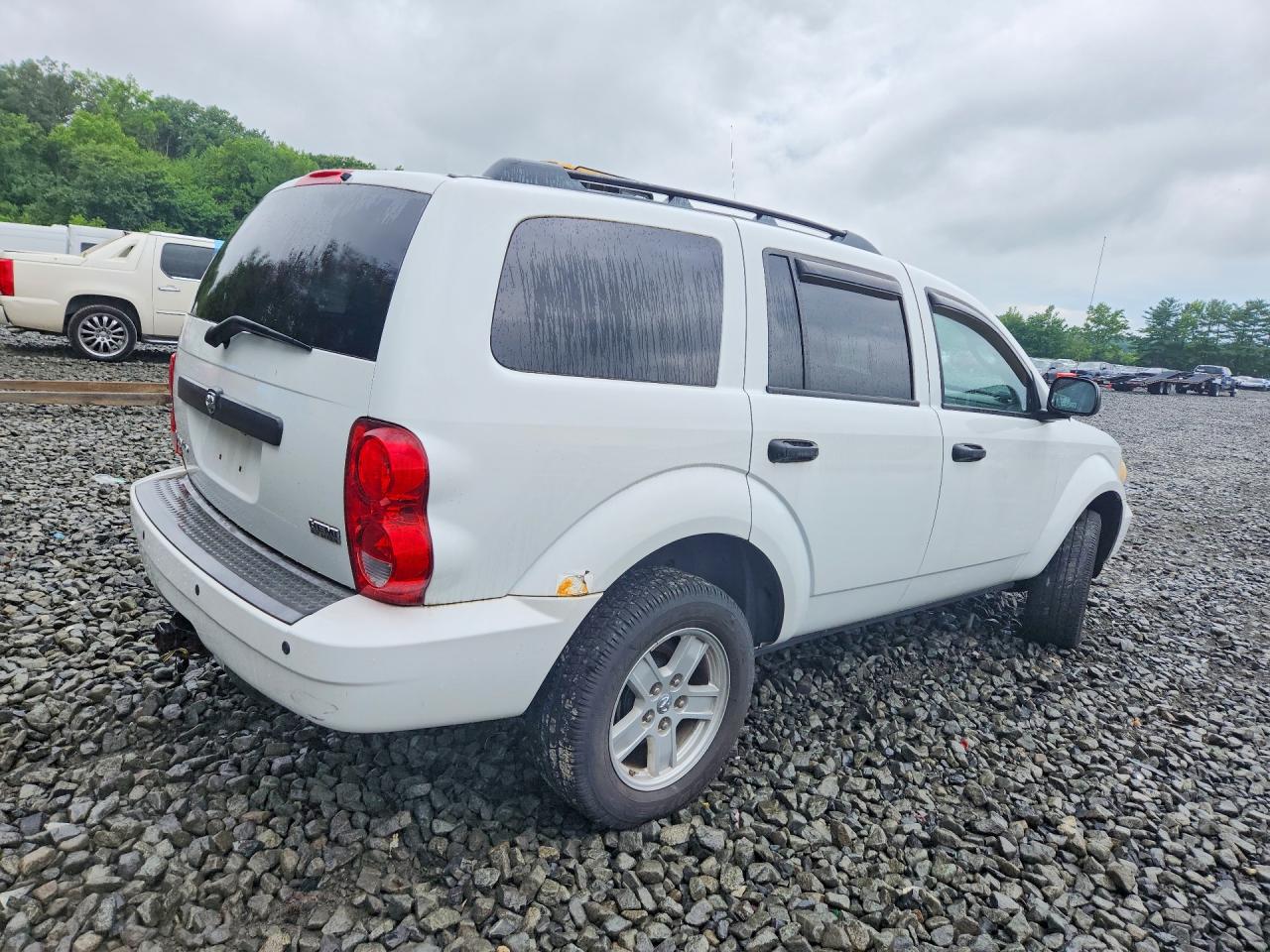 2008 Dodge Durango Slt White vin: 1D8HB48278F103422