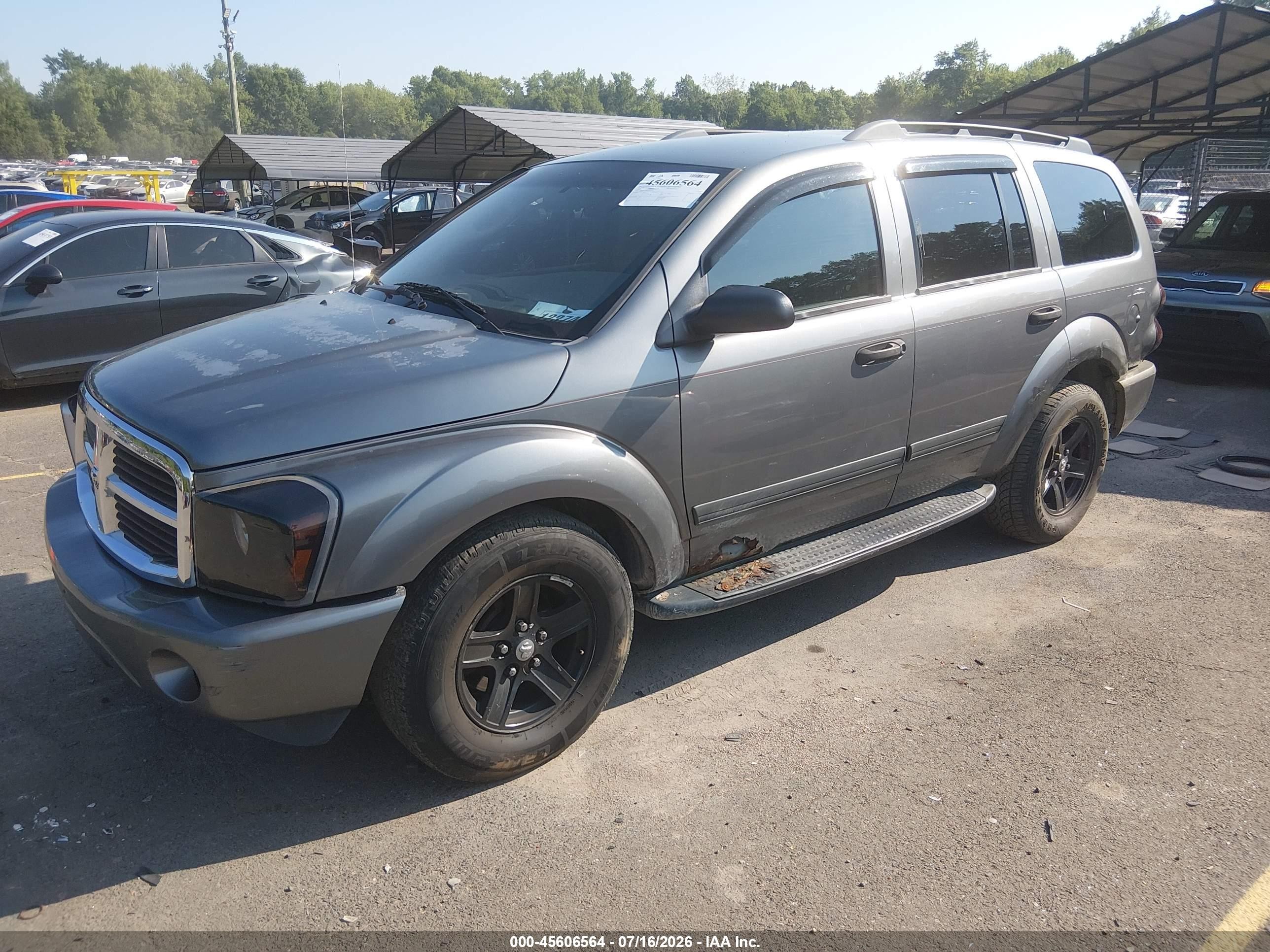 2006 Dodge Durango Slt Gray vin: 1D8HB48296F193279