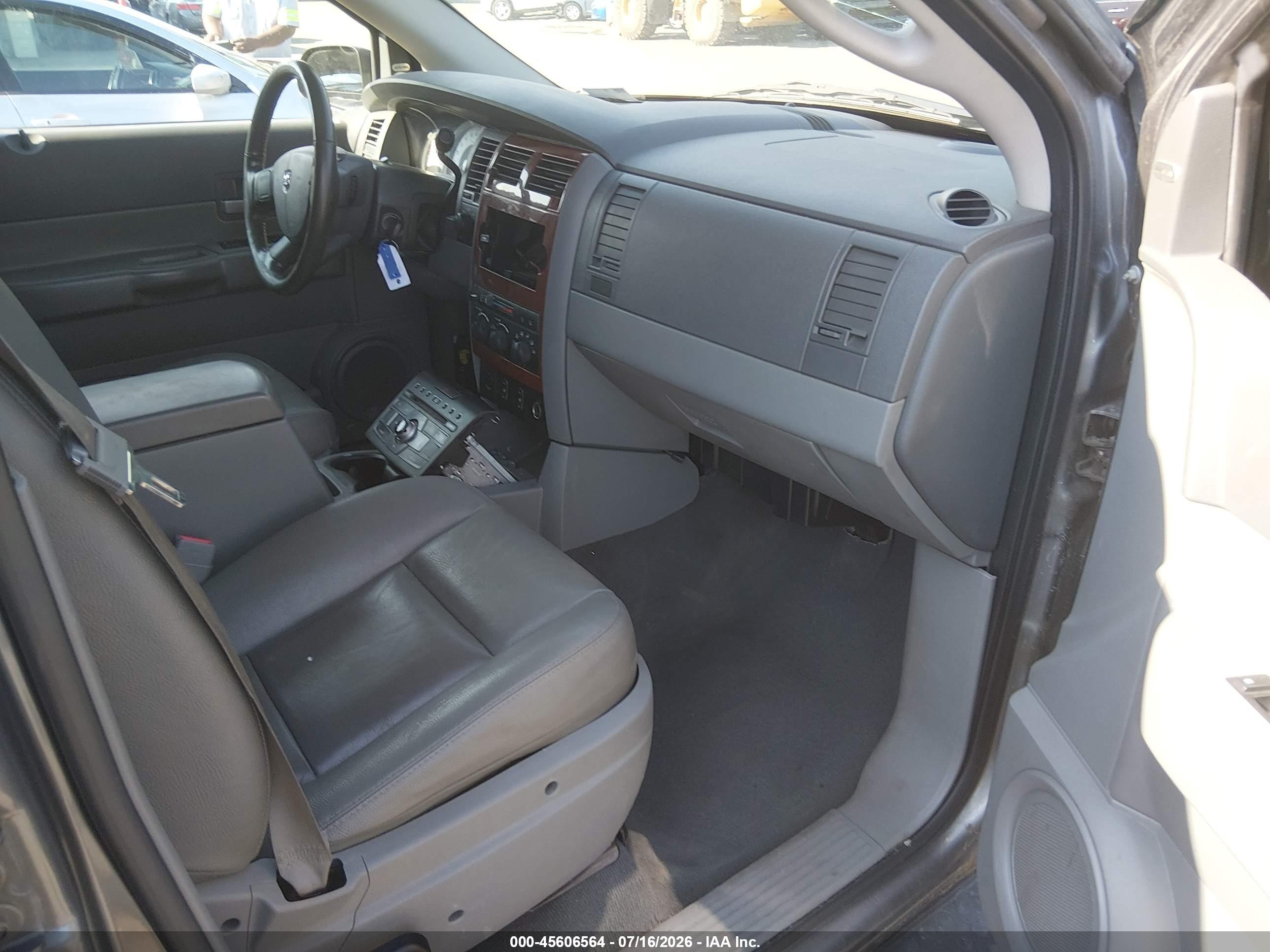 2006 Dodge Durango Slt Gray vin: 1D8HB48296F193279