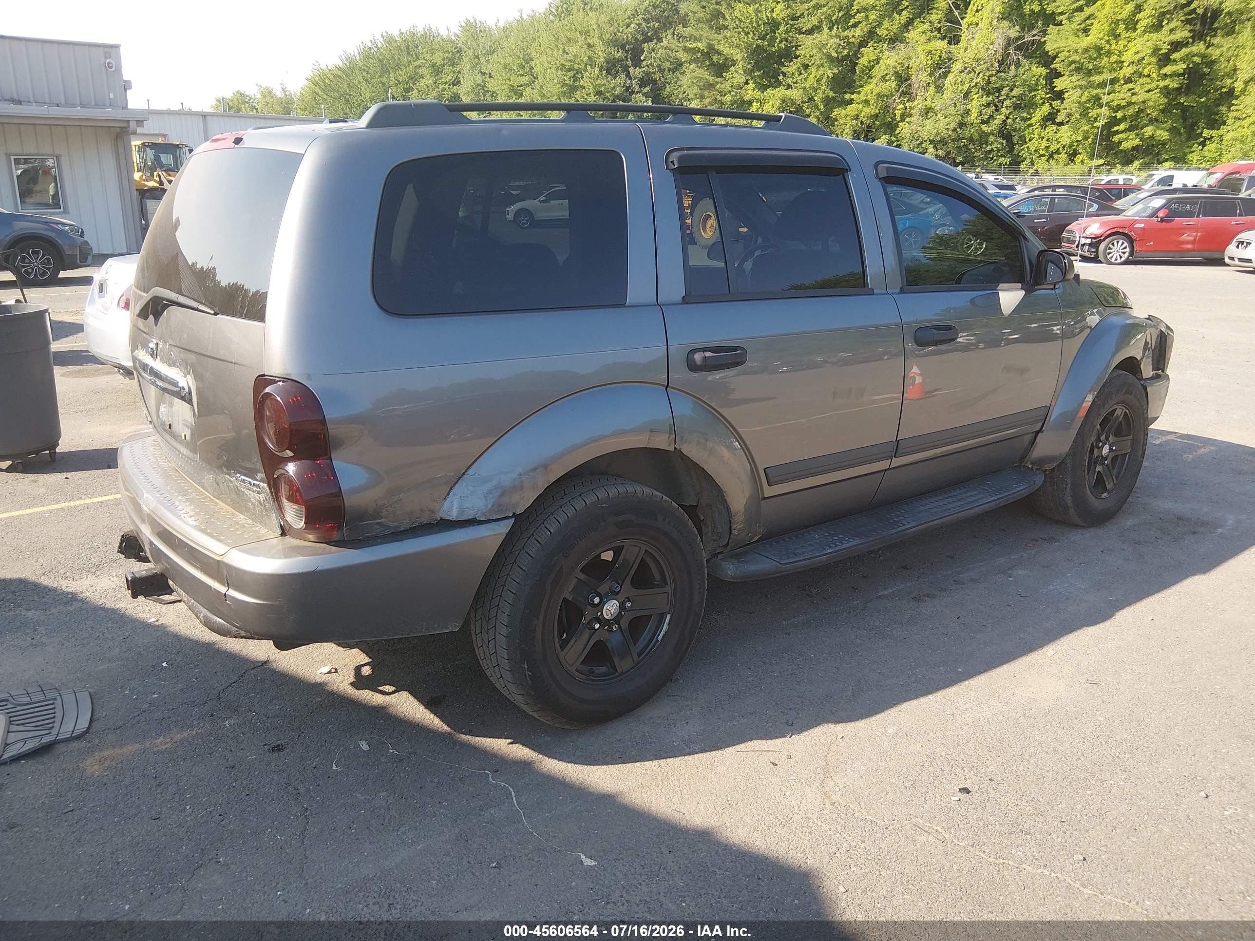 2006 Dodge Durango Slt Gray vin: 1D8HB48296F193279