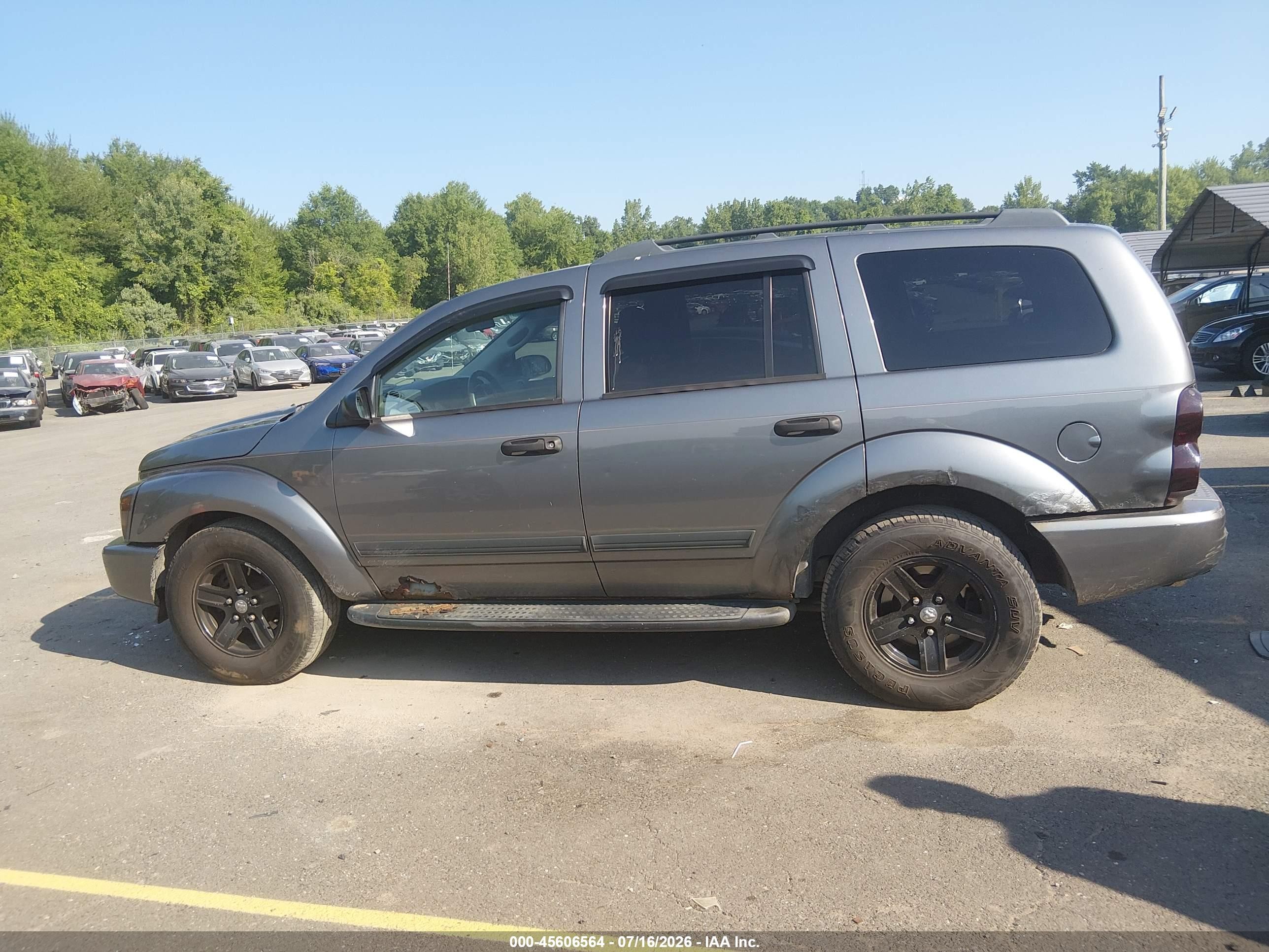 2006 Dodge Durango Slt Gray vin: 1D8HB48296F193279