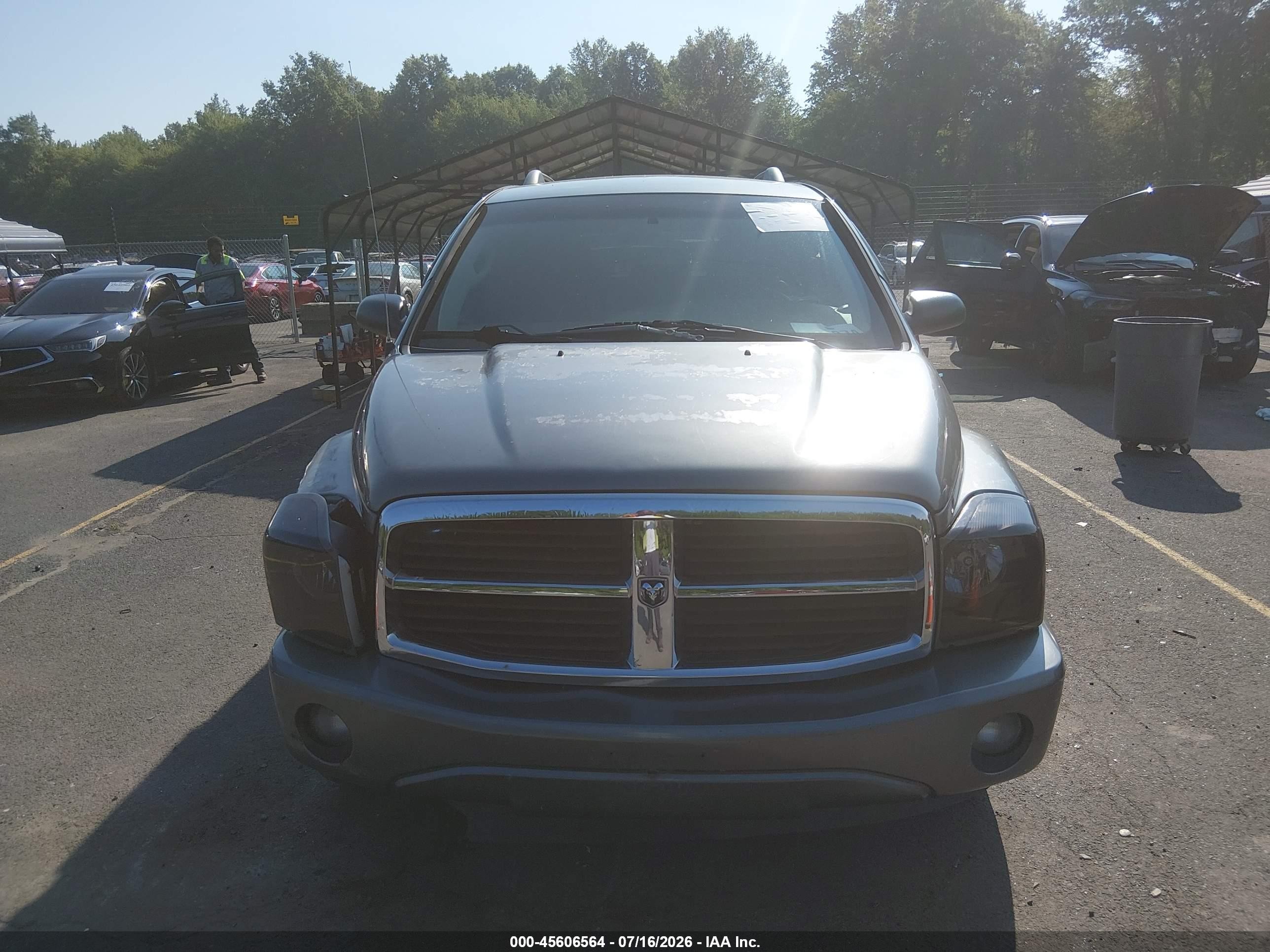 2006 Dodge Durango Slt Gray vin: 1D8HB48296F193279
